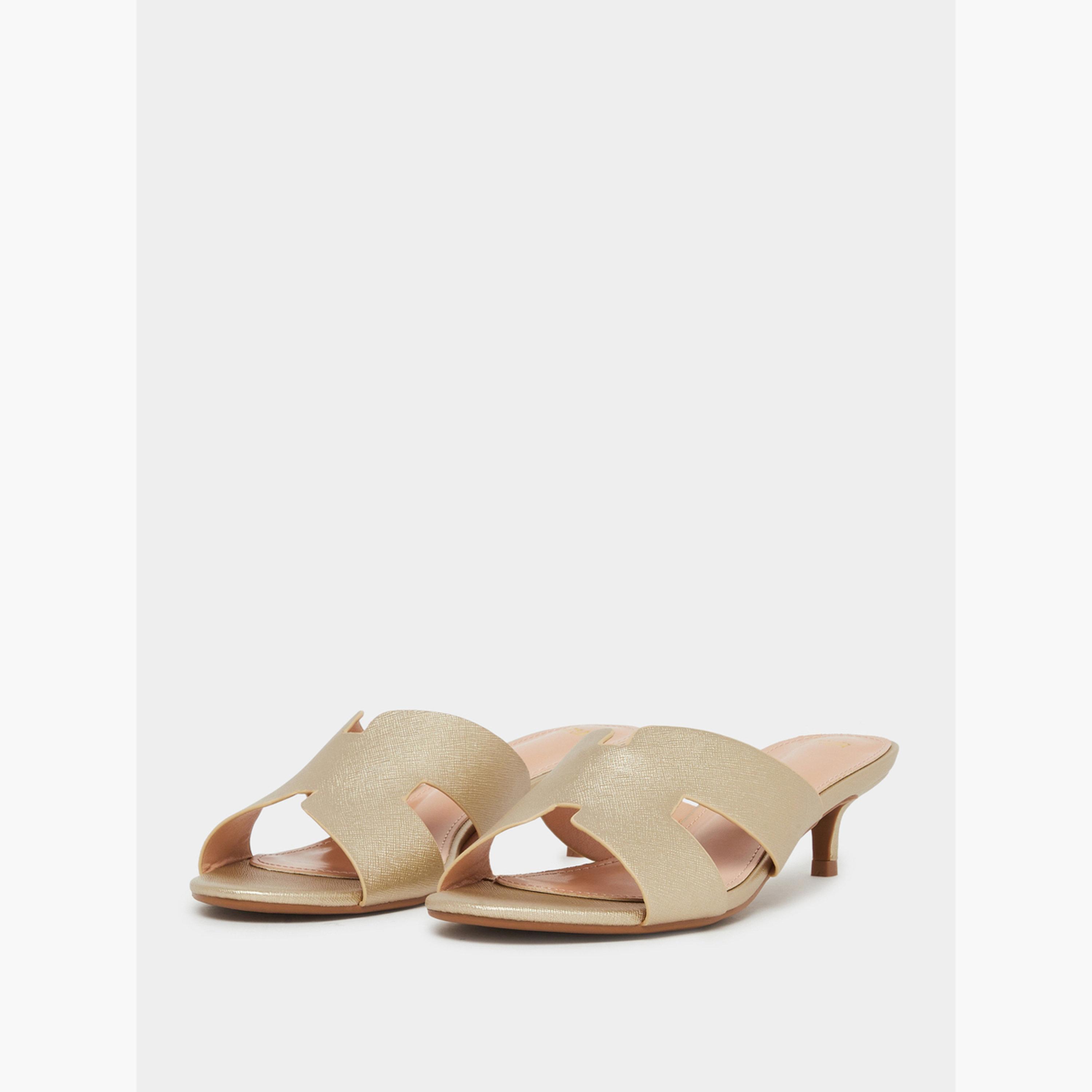ستايلي - حذاء ميولز ذو حزام عريض وكعب منخفض-women-shoes-sandals-heeled-image-1