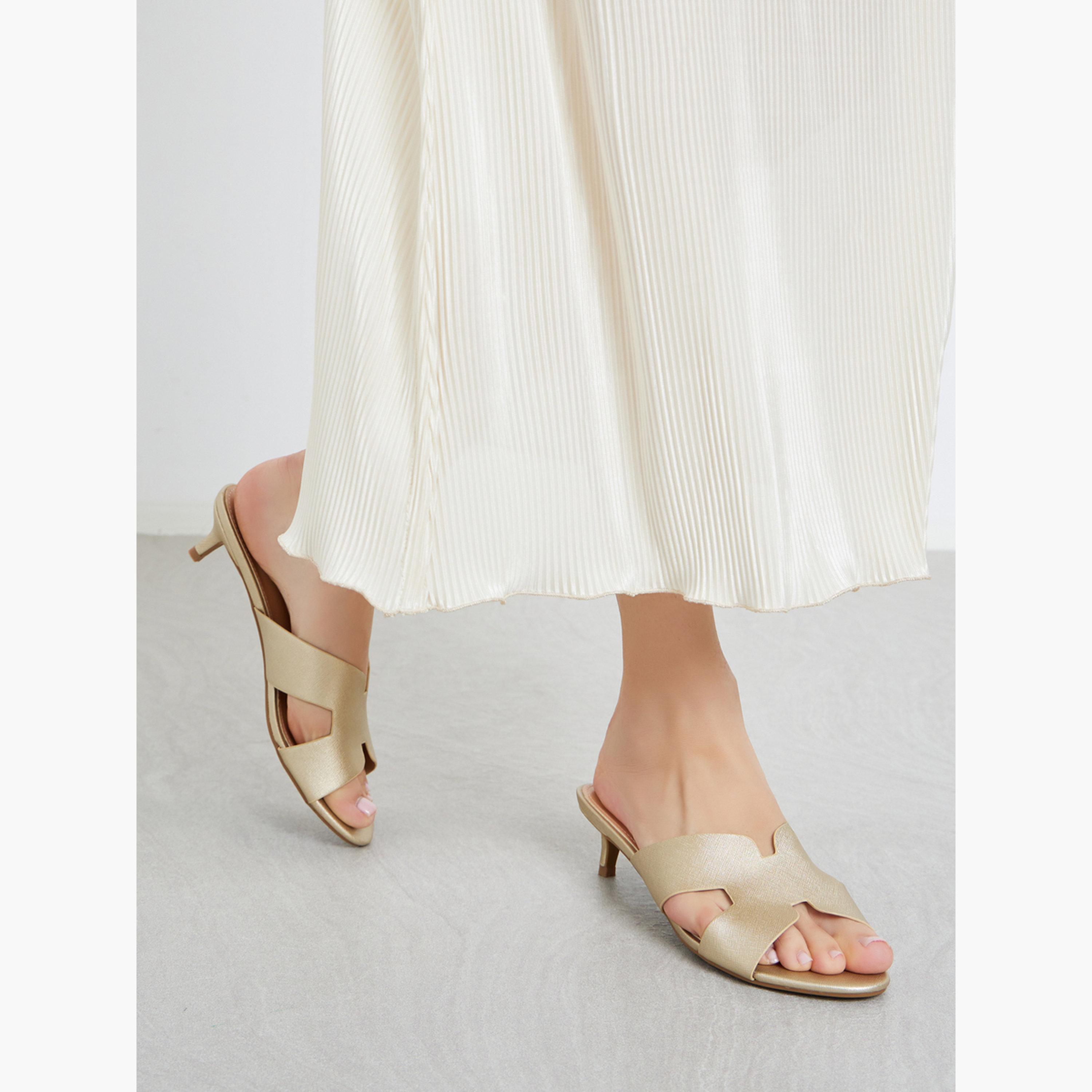 ستايلي - حذاء ميولز ذو حزام عريض وكعب منخفض-women-shoes-sandals-heeled-image-2