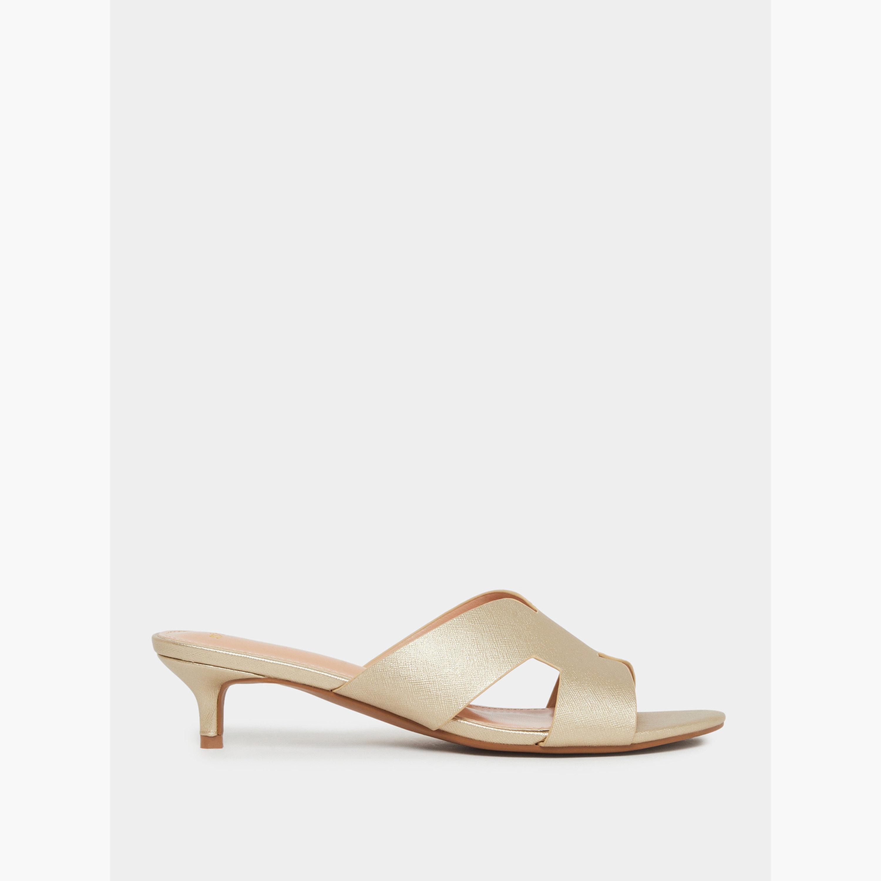 ستايلي - حذاء ميولز ذو حزام عريض وكعب منخفض-women-shoes-sandals-heeled-image-3