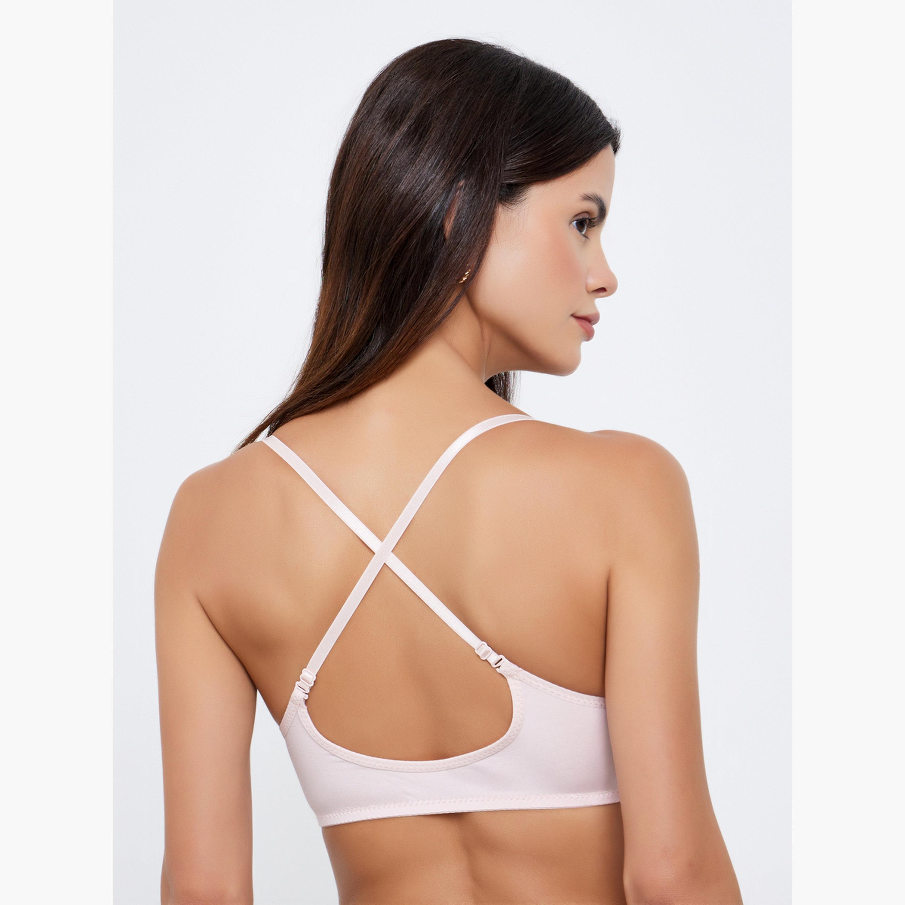 Styli Pack of 3 - Padded Non-Wired Front Closure Bra-women-clothing-lingerie-bras-image-4