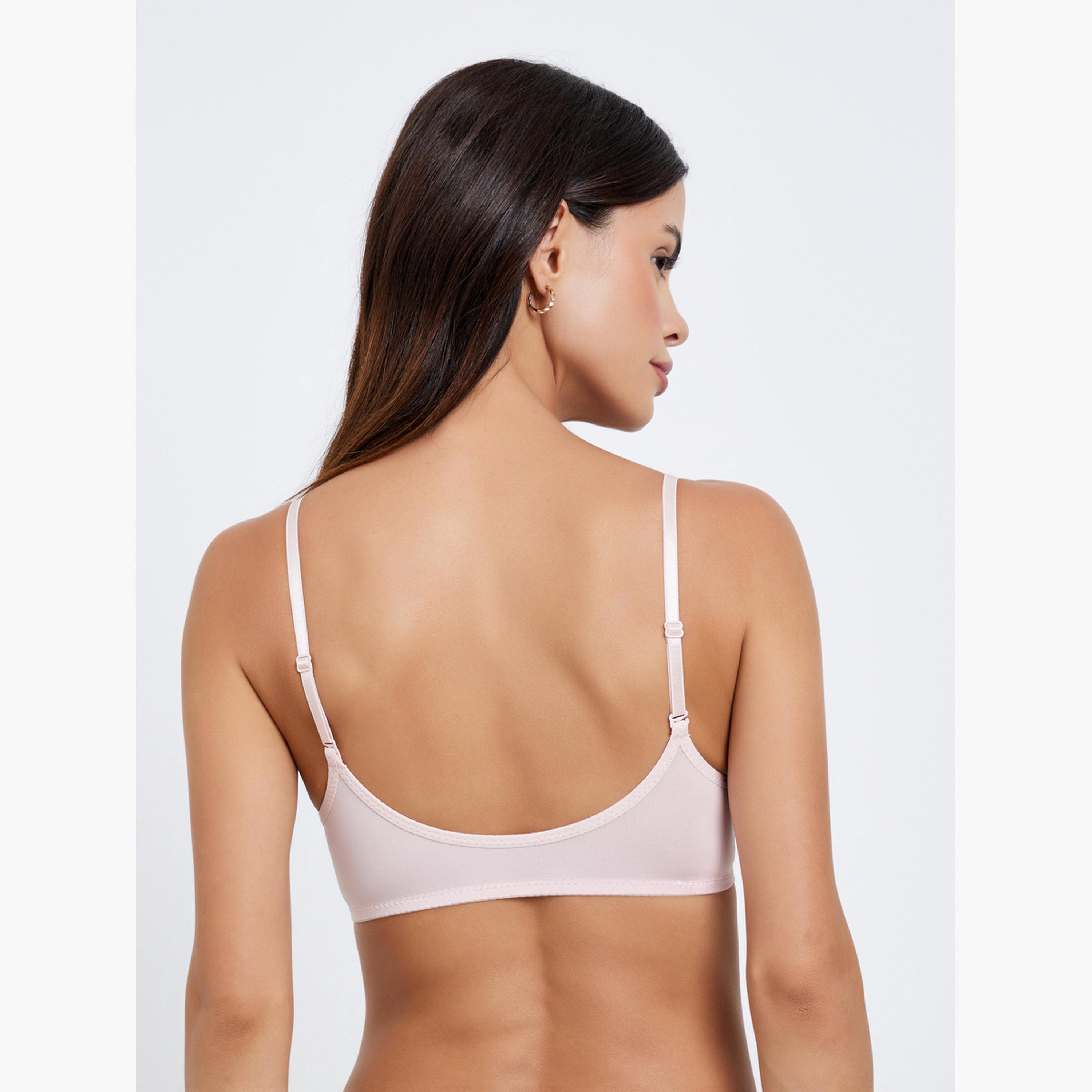 ستايلي - عبوة من 3 قطع - حمالة صدر مبطنة بدون سلك بإغلاق أمامي-women-clothing-lingerie-bras-image-5