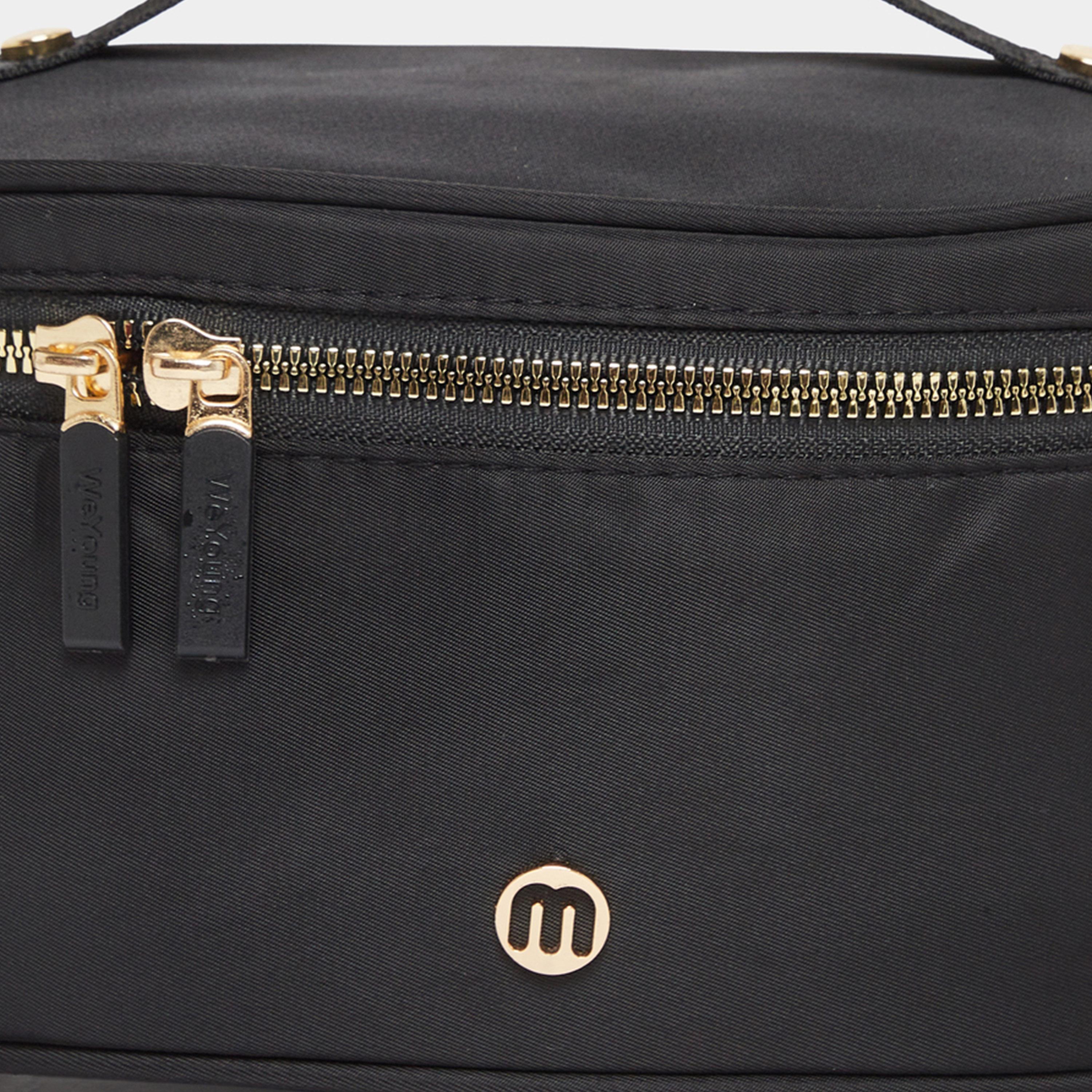 Styli Gold-Toned Zip-Around Wash Bag with Top Handle-women-bagsandwallets-handbags-image-4