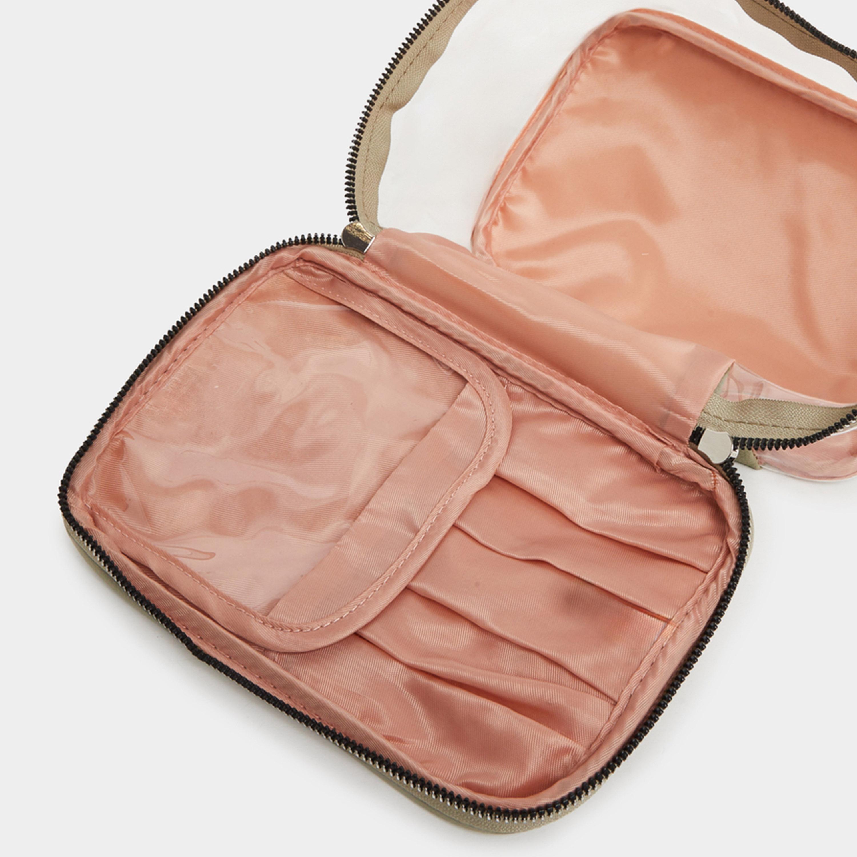 Styli Transparent Zip-Around Wash Bag with Top Handle-women-bagsandwallets-handbags-image-3