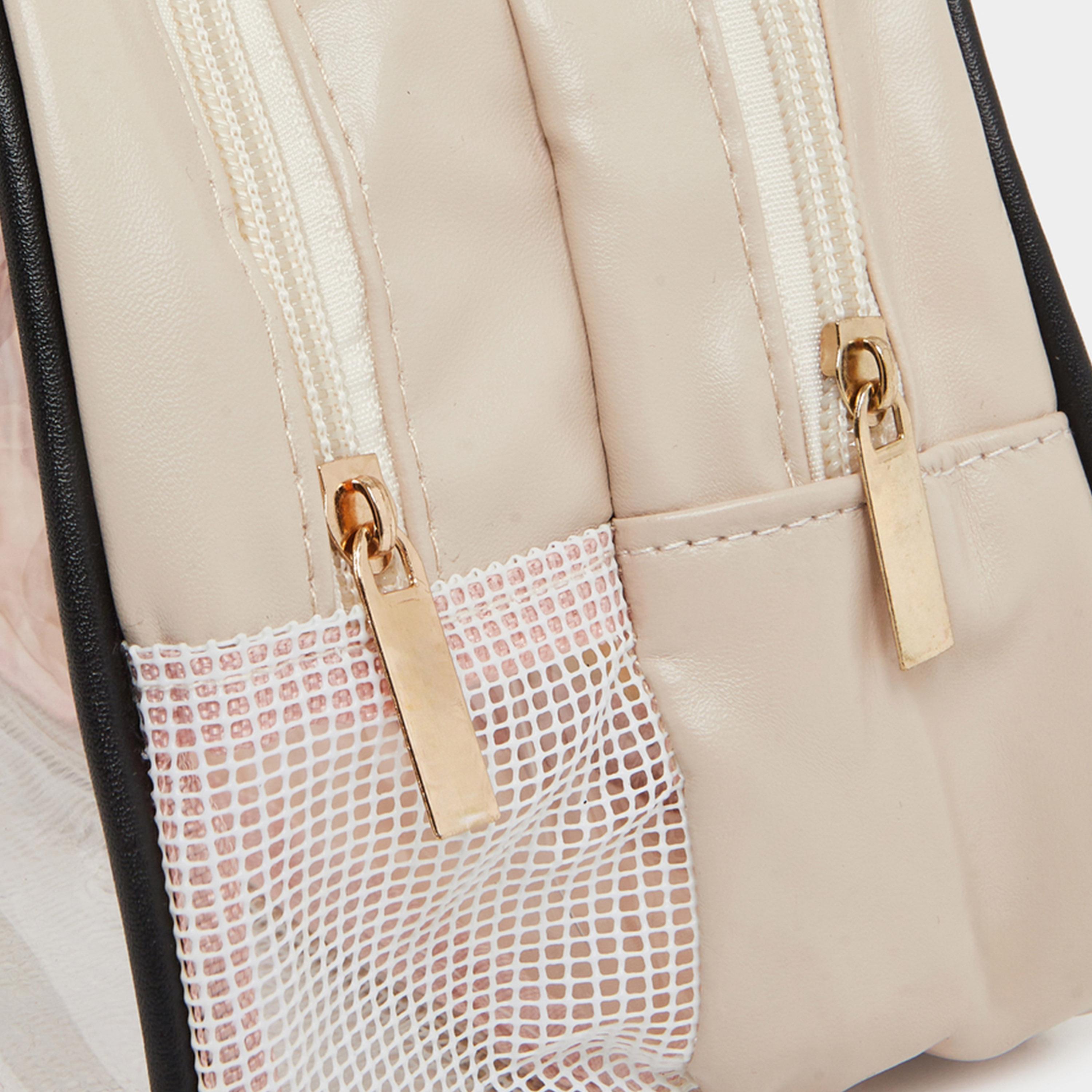 ستايلي - شنطة غسيل شفافة عادية مع سحاب للإغلاق للنساء-women-bagsandwallets-handbags-image-4