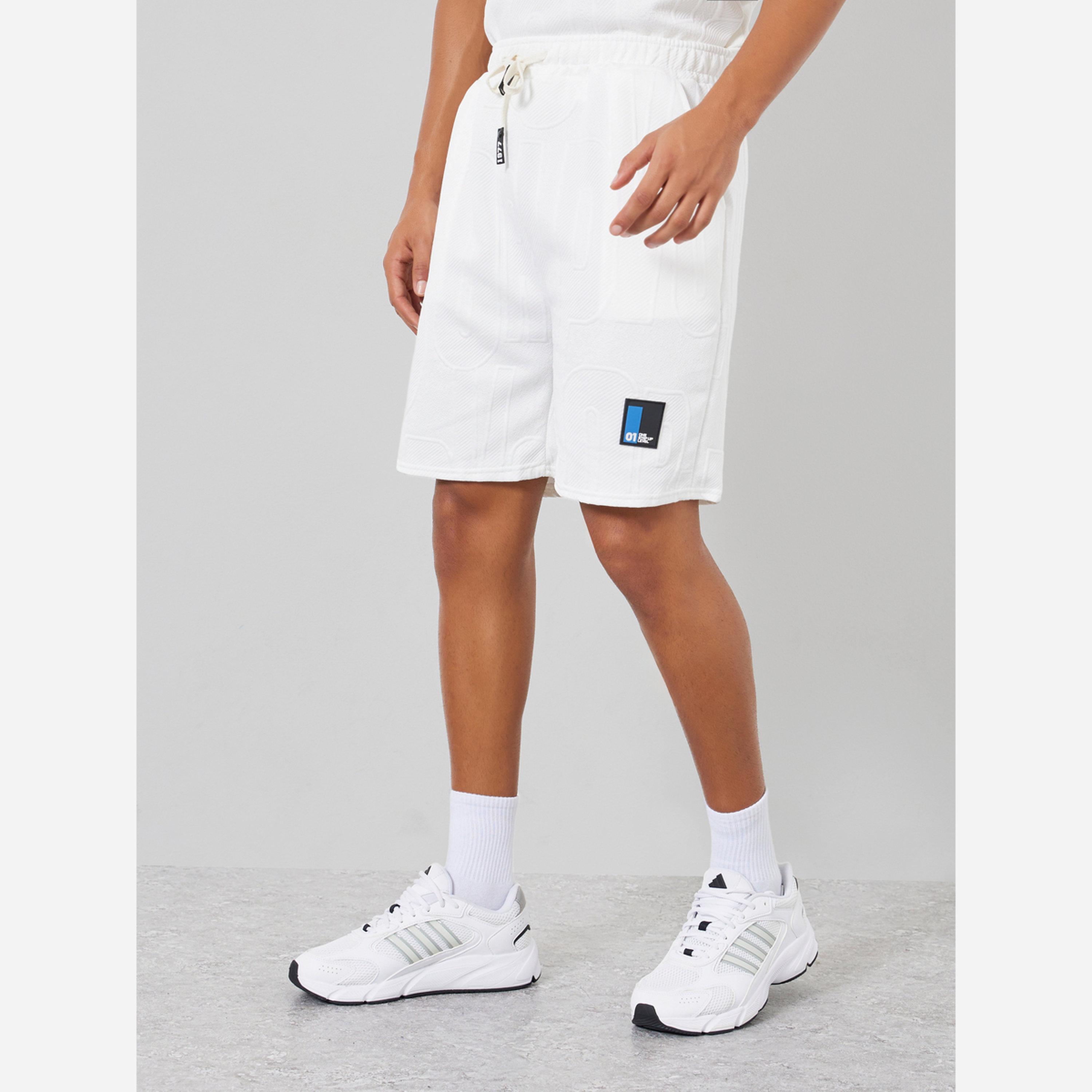 Styli Men White Textured T-Shirt and Shorts Set Co-ords-men-clothing-coordsets-image-5
