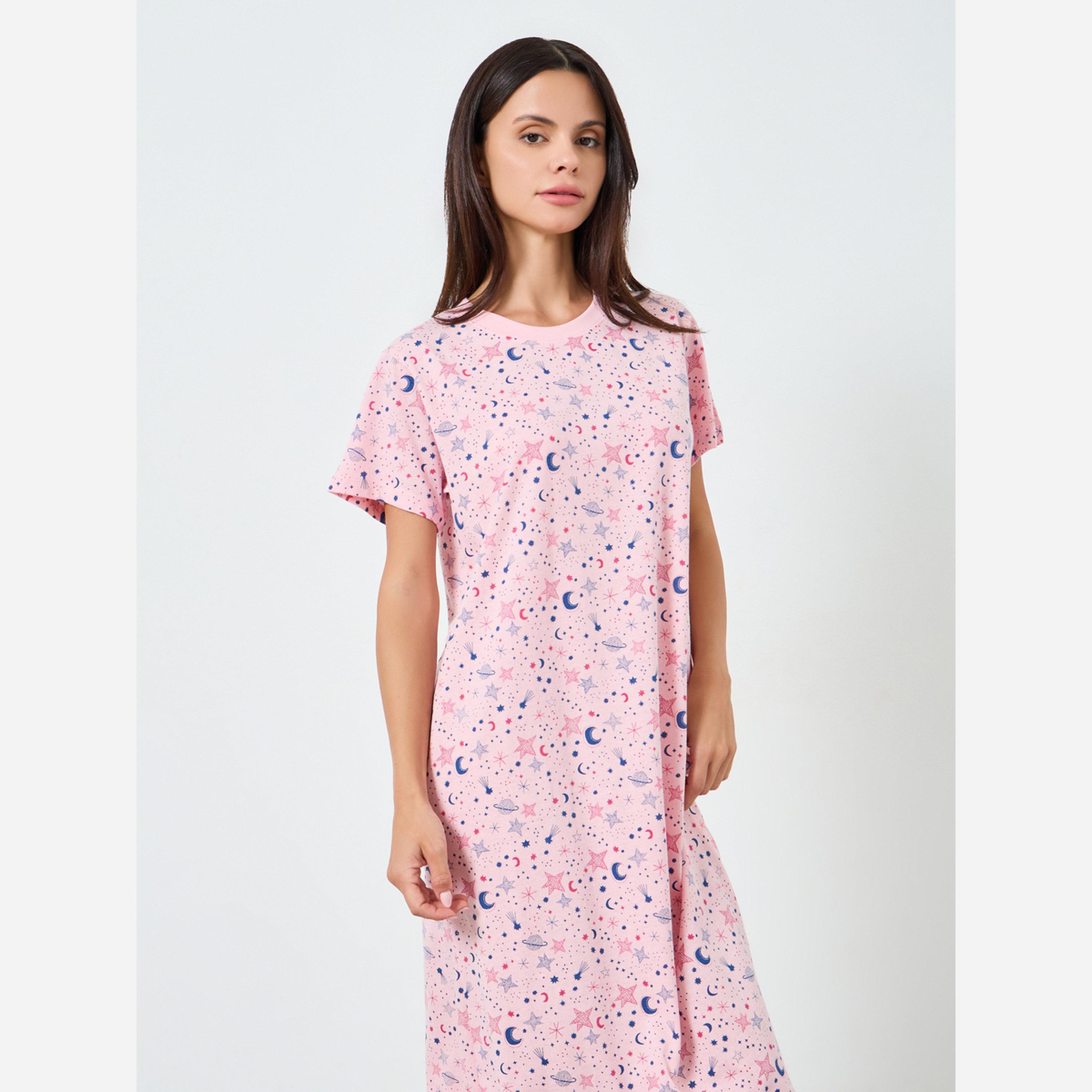 Styli Pack of 2 - Women Printed Slipdress-women-clothing-nightwear-nighties-image-3