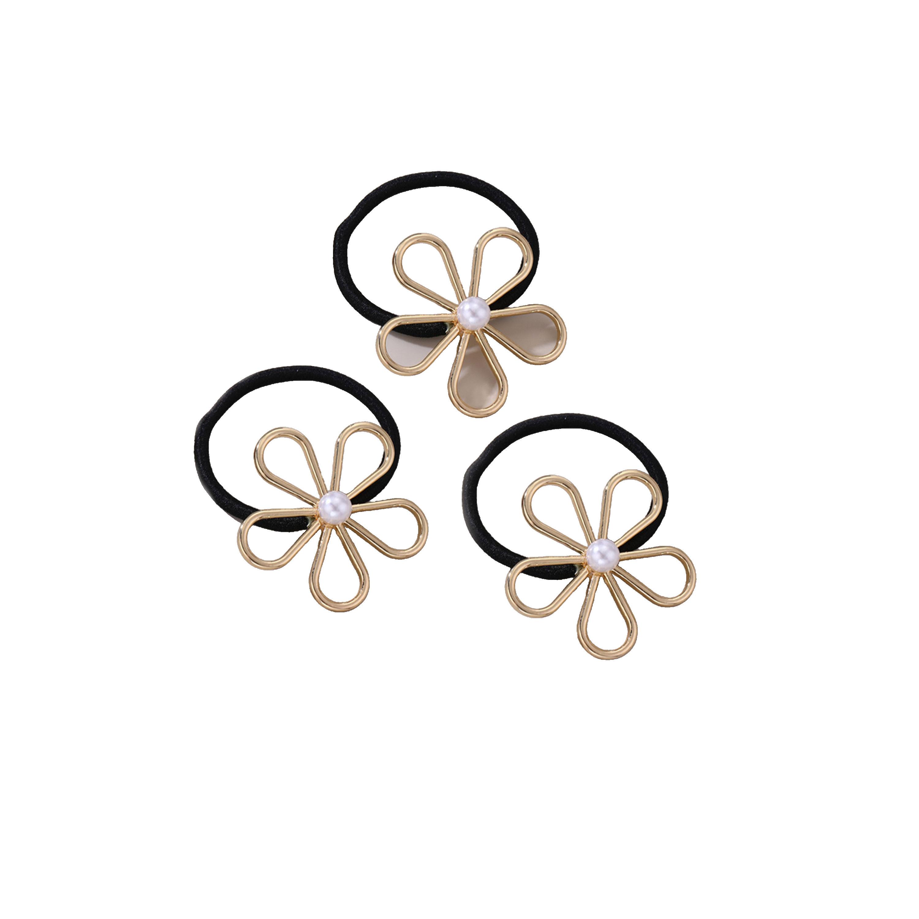 تيك تو - مجموعة من 3 ربطات شعر على شكل زهرة من اللؤلؤ الصناعي-women-hairaccessories-others-image-1