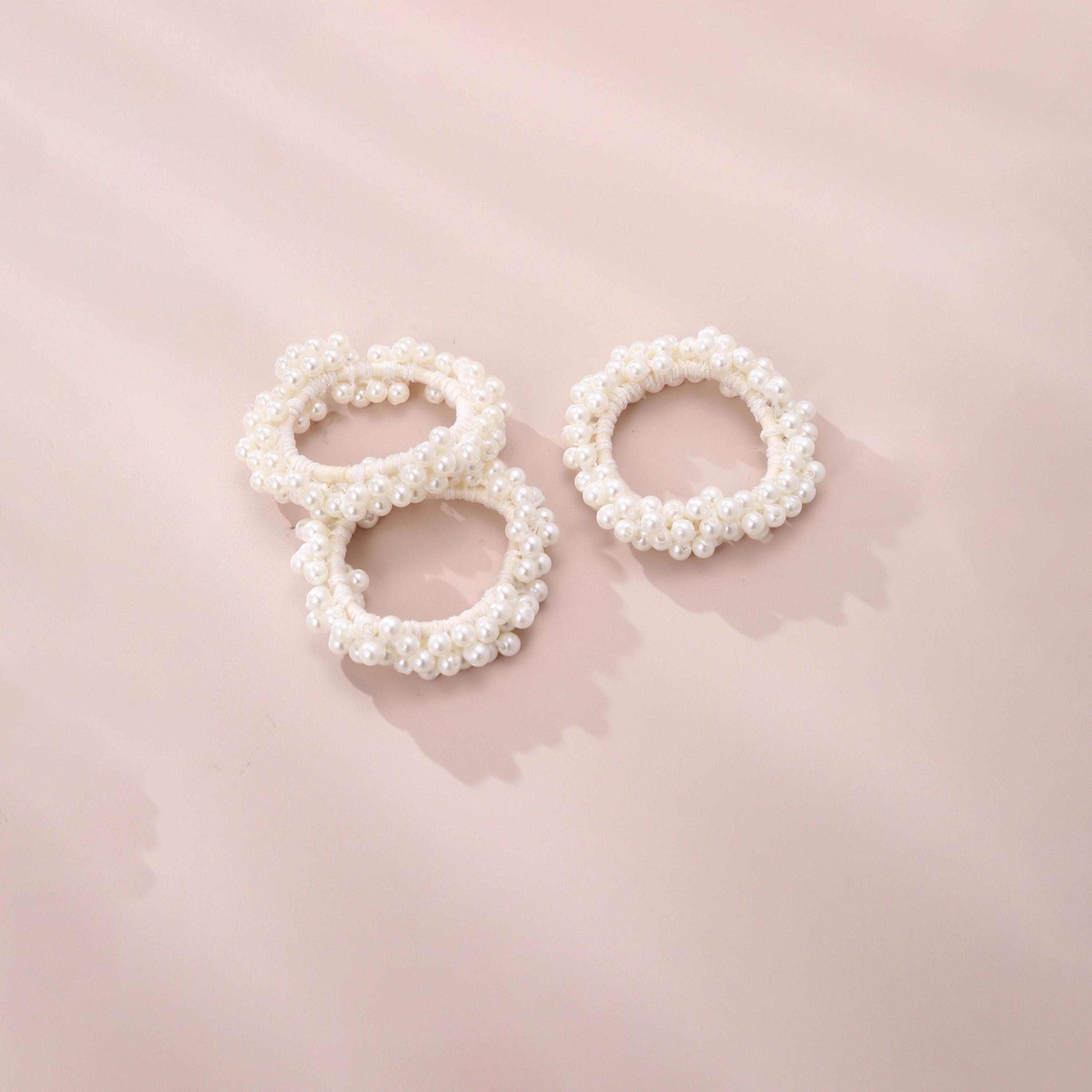 Take Two Set of 3 - Faux Pearl Hair Tie-women-hairaccessories-others-image-1