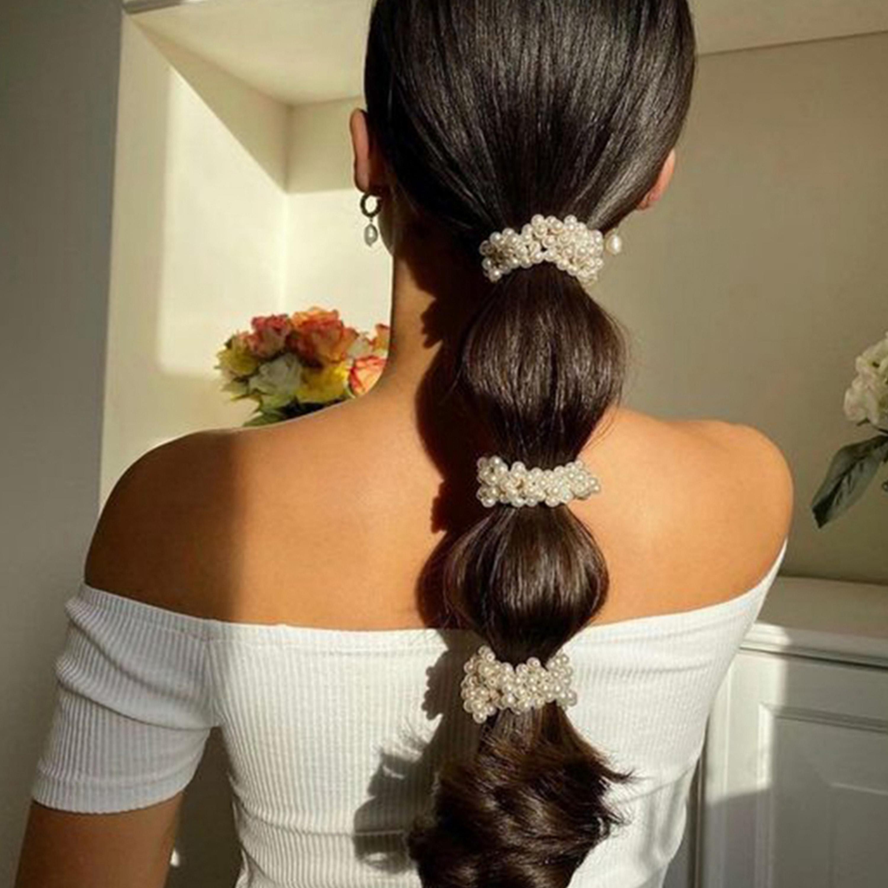 Take Two Set of 3 - Faux Pearl Hair Tie-women-hairaccessories-others-image-2