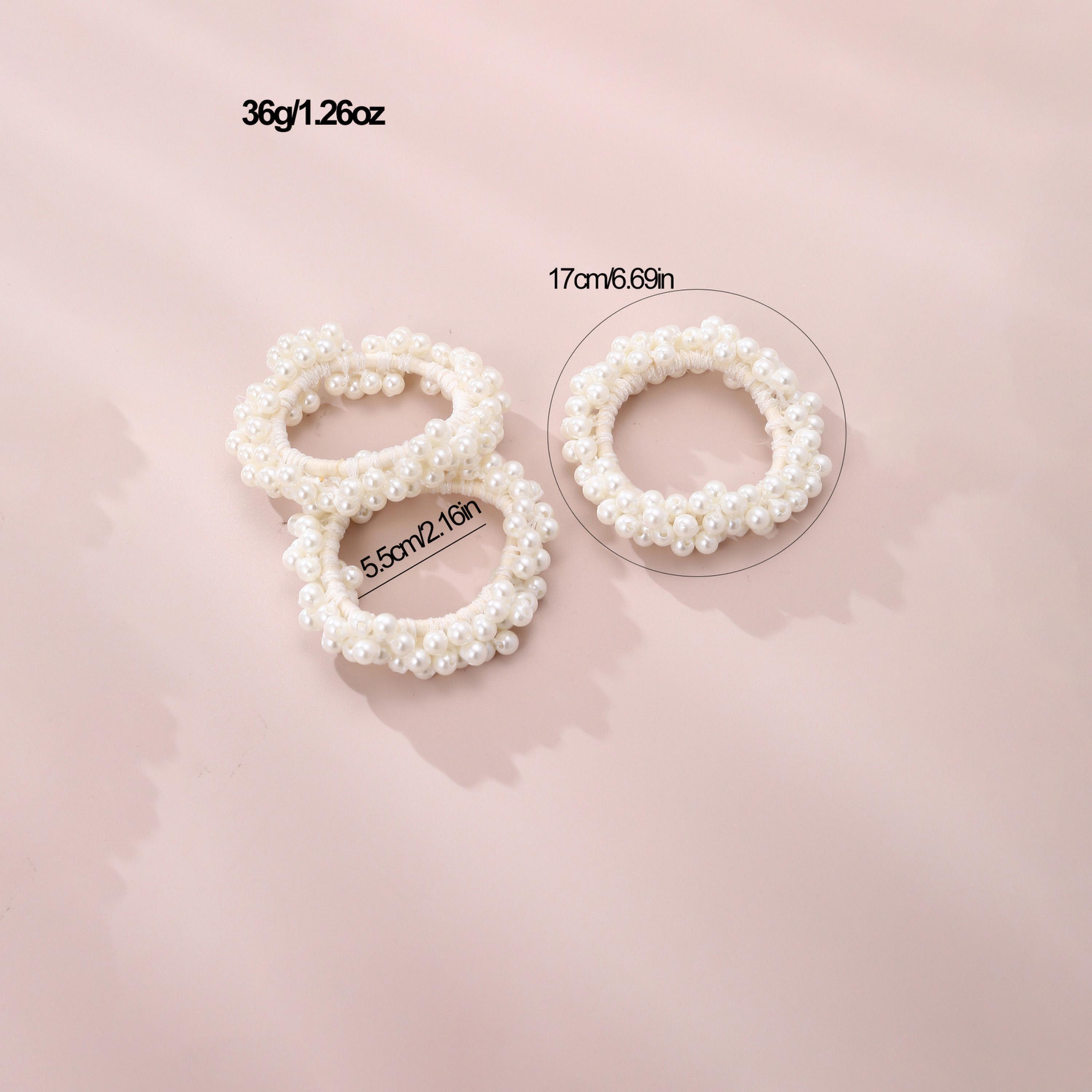 Take Two Set of 3 - Faux Pearl Hair Tie-women-hairaccessories-others-image-4