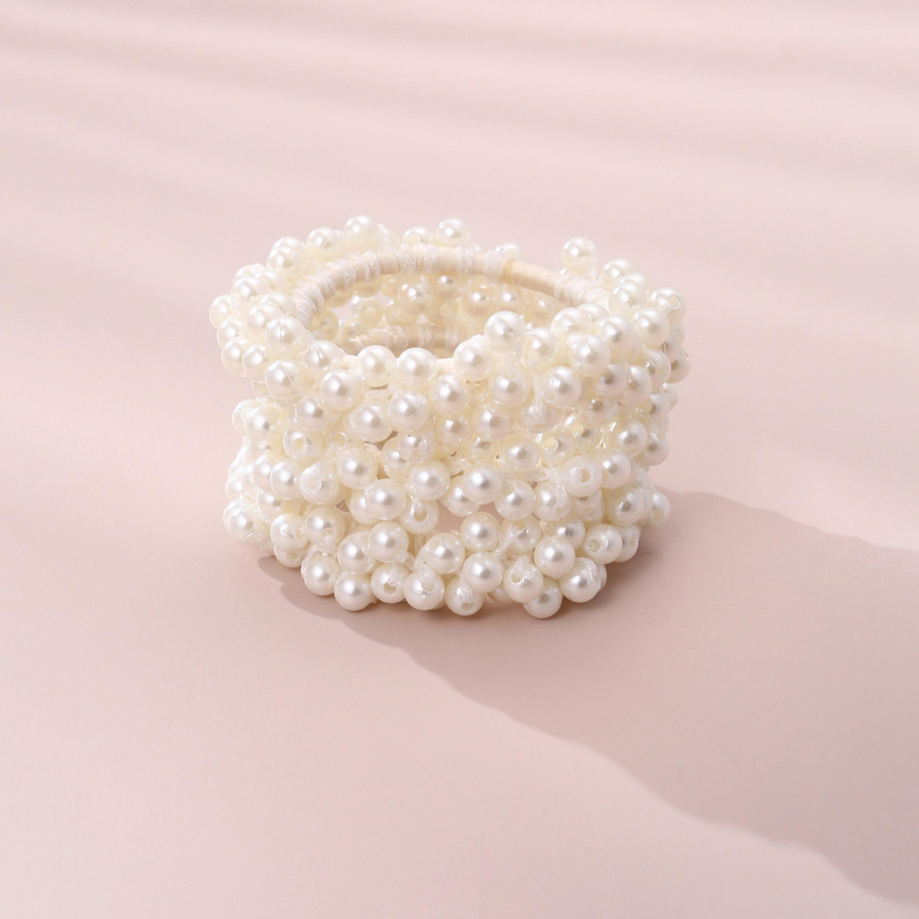Take Two Set of 3 - Faux Pearl Hair Tie-women-hairaccessories-others-image-6