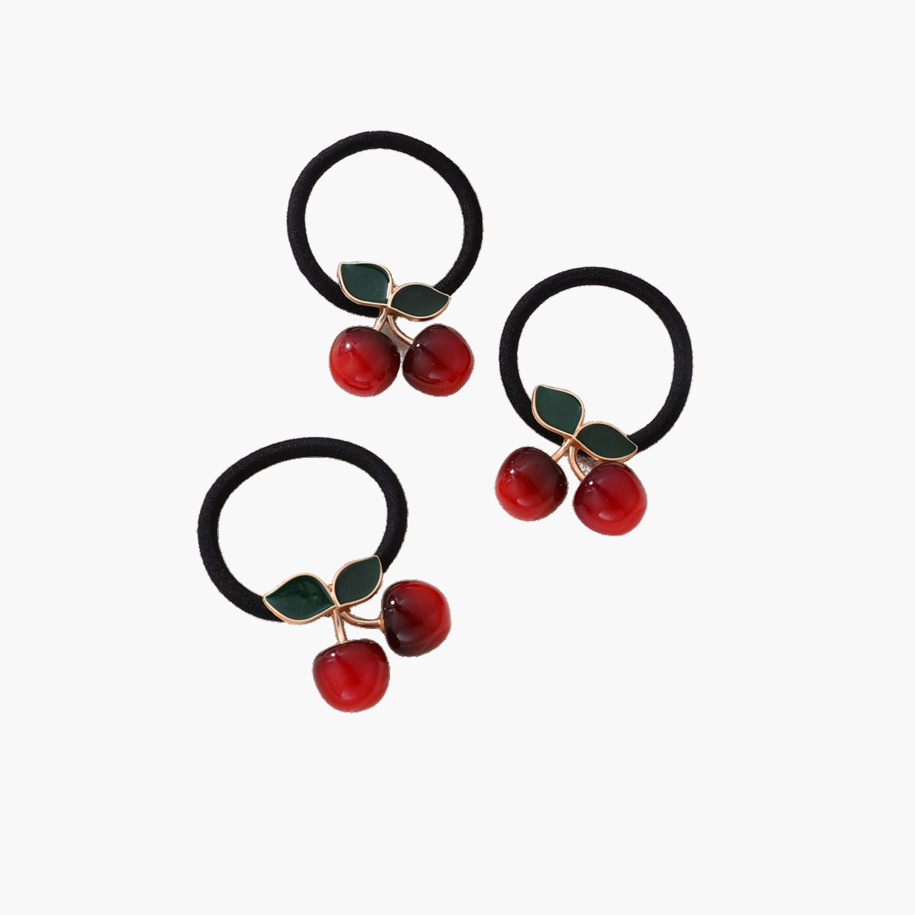 Take Two Set of 3 - Cherry Shape Hair Tie-women-hairaccessories-others-image-1