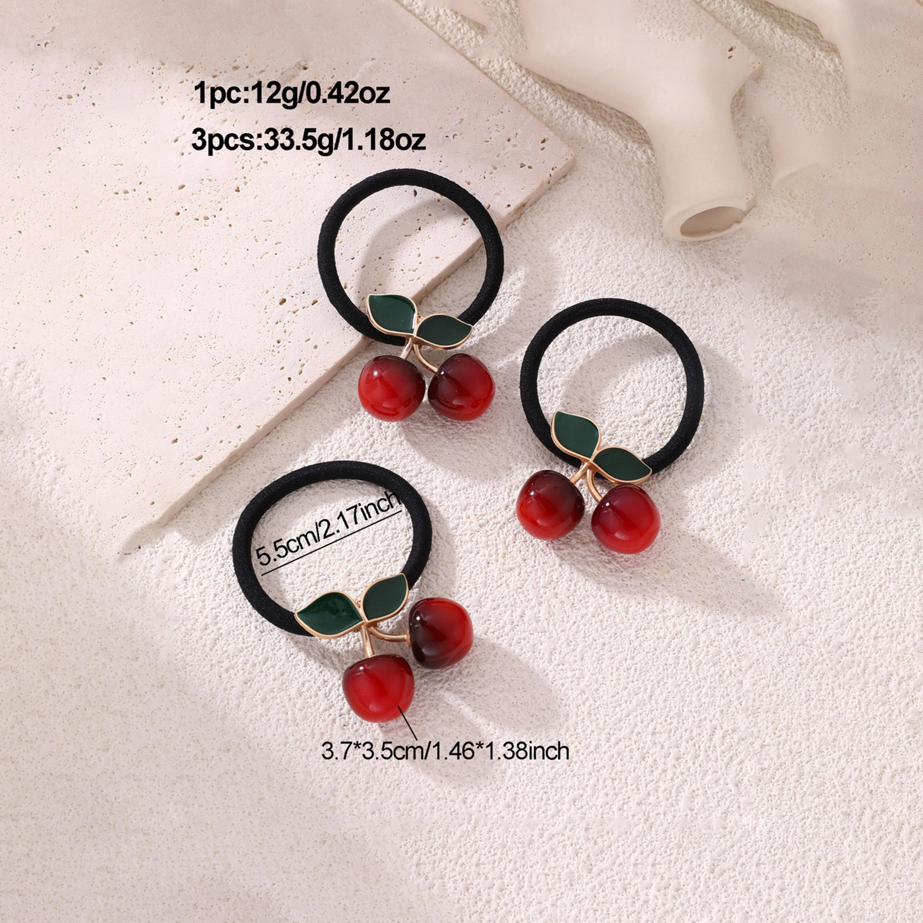 Take Two Set of 3 - Cherry Shape Hair Tie-women-hairaccessories-others-image-4