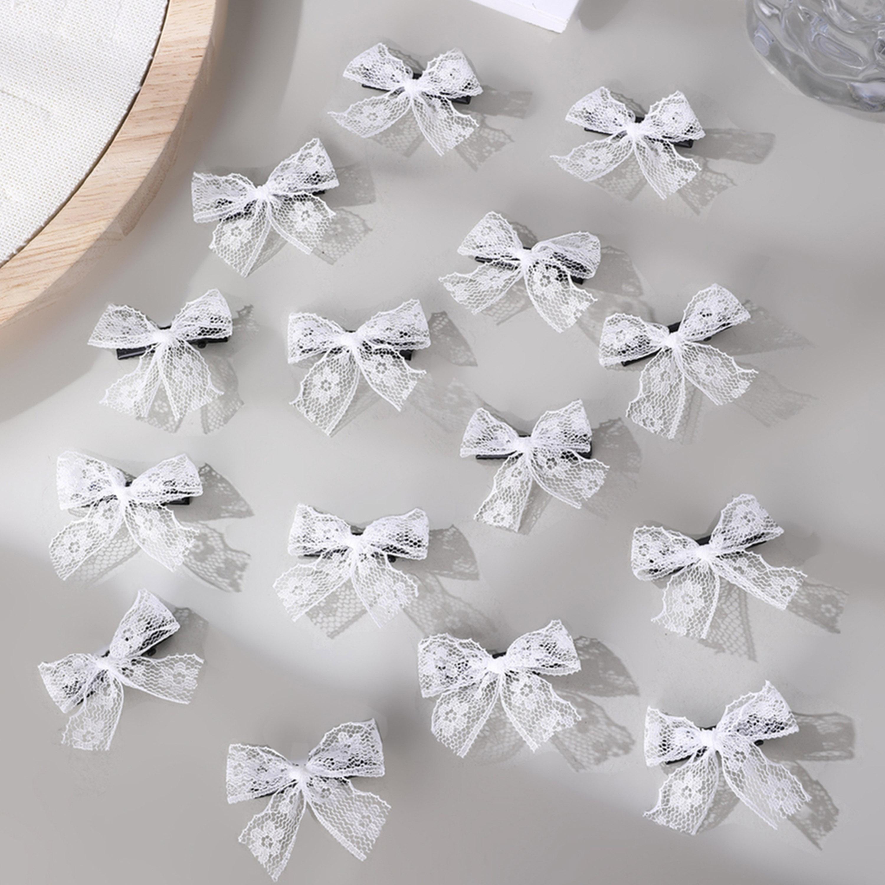 Take Two Set of 15 - Lace Bow Hair Clip-women-hairaccessories-clips-image-1