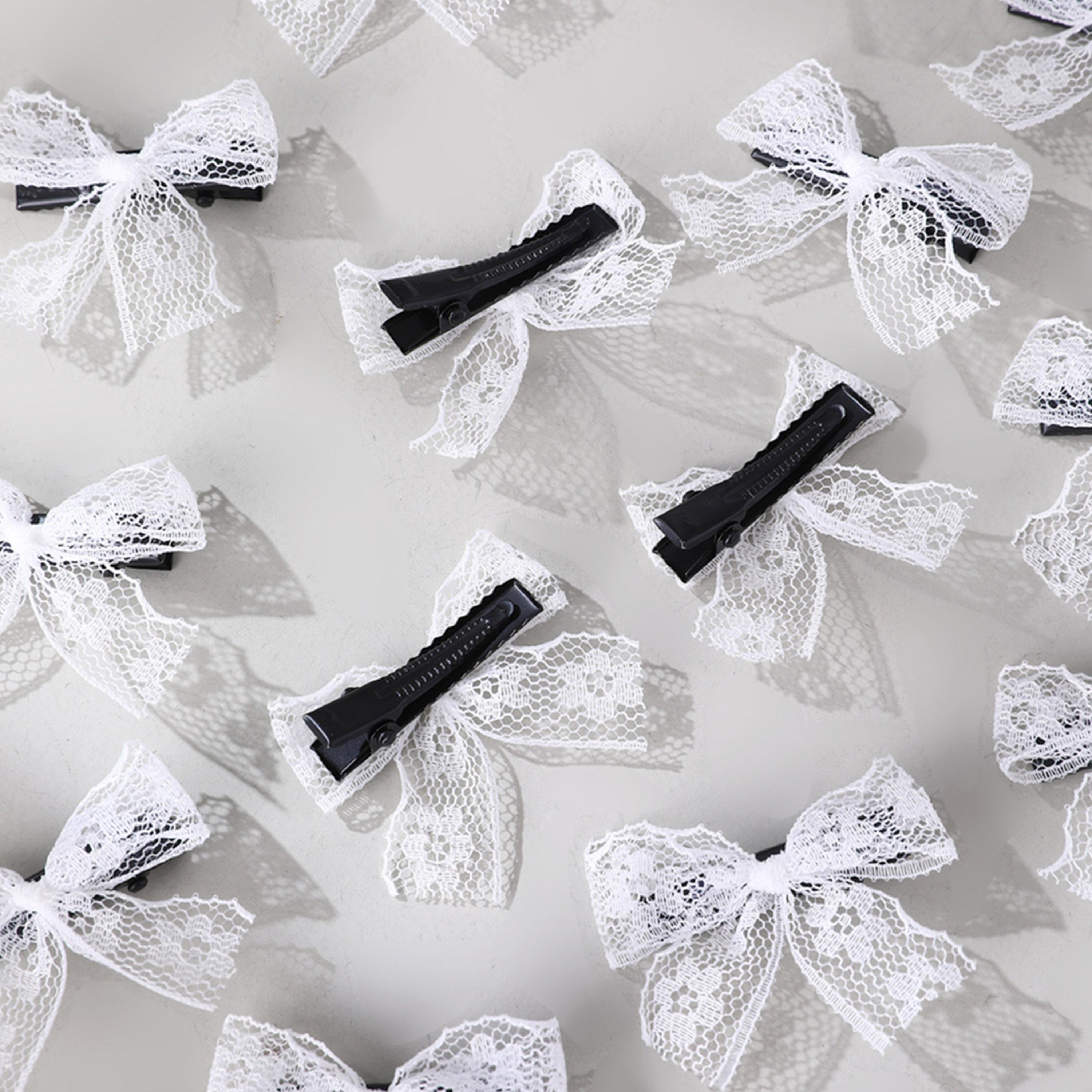 Take Two Set of 15 - Lace Bow Hair Clip-women-hairaccessories-clips-image-4