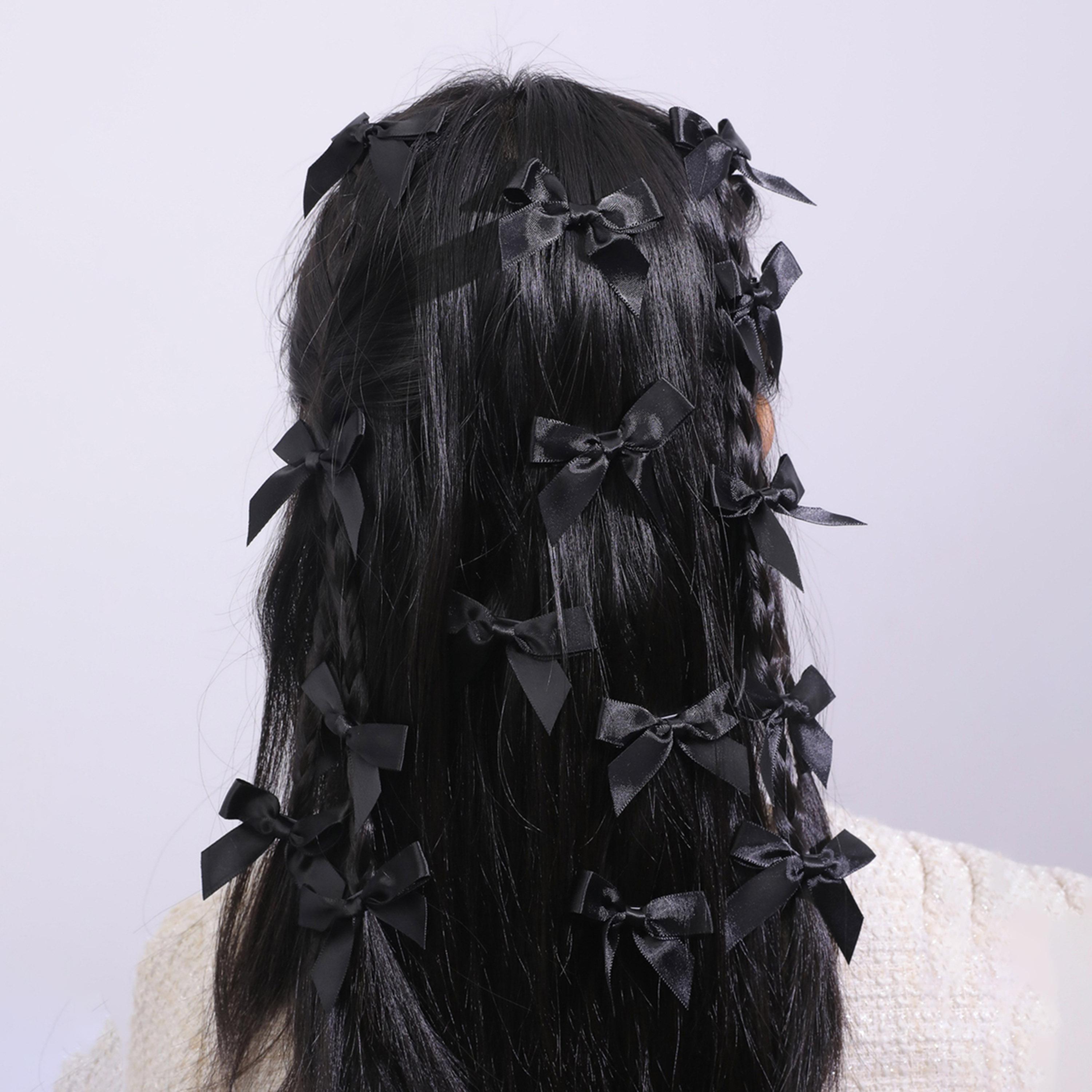 تيك تو - مجموعة من 15 مشبك شعر على شكل فيونكة سادة-women-hairaccessories-clips-image-2