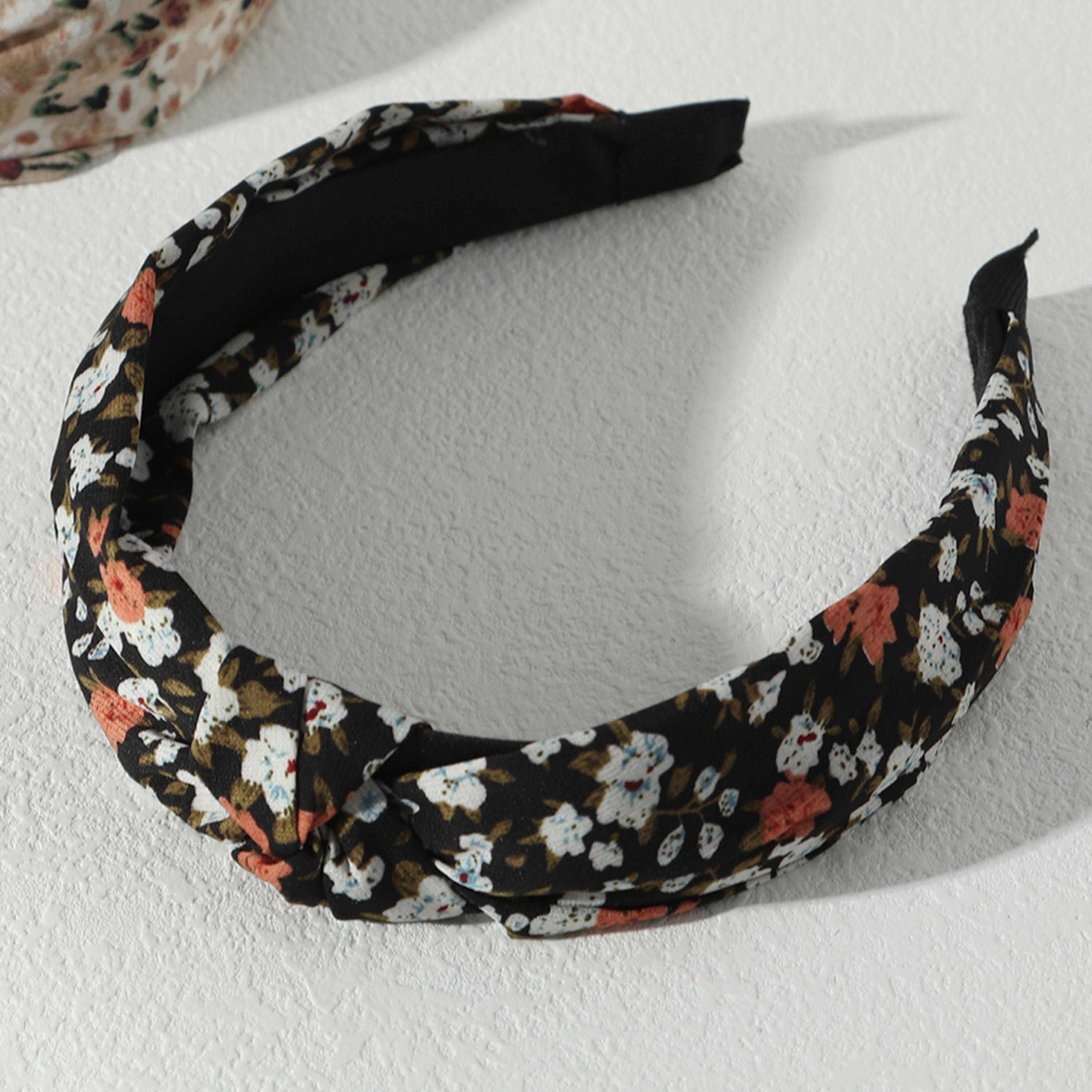 Take Two Set of 4 - Printed Knot Detail Headband-women-hairaccessories-bands-image-5