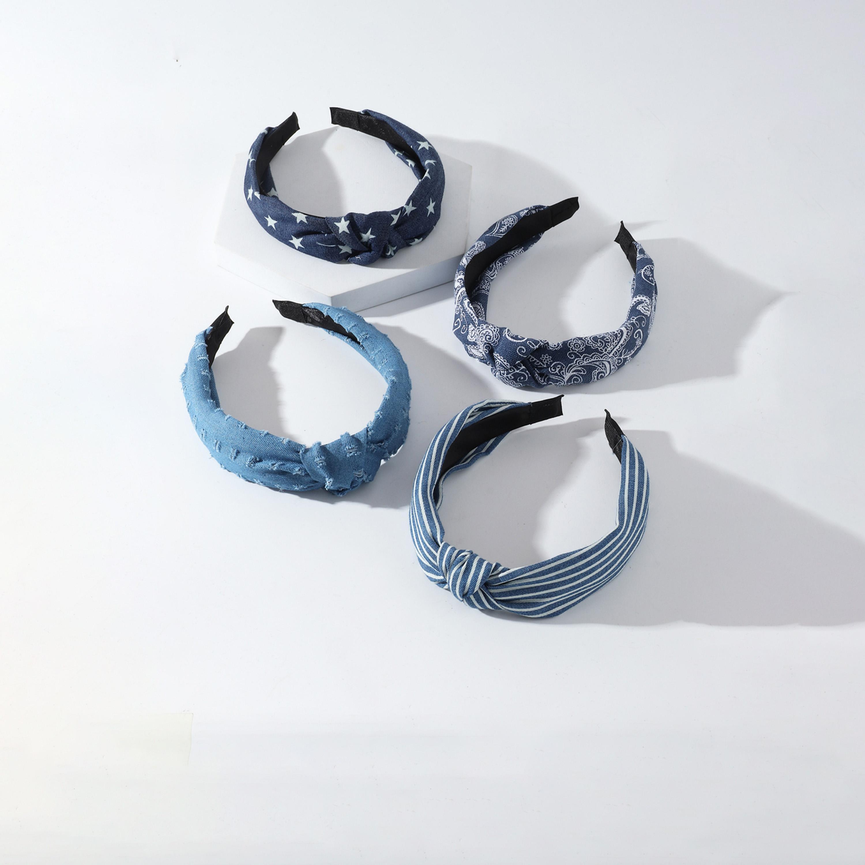 Take Two Set of 4 - Printed Twist Headband-women-hairaccessories-bands-image-3