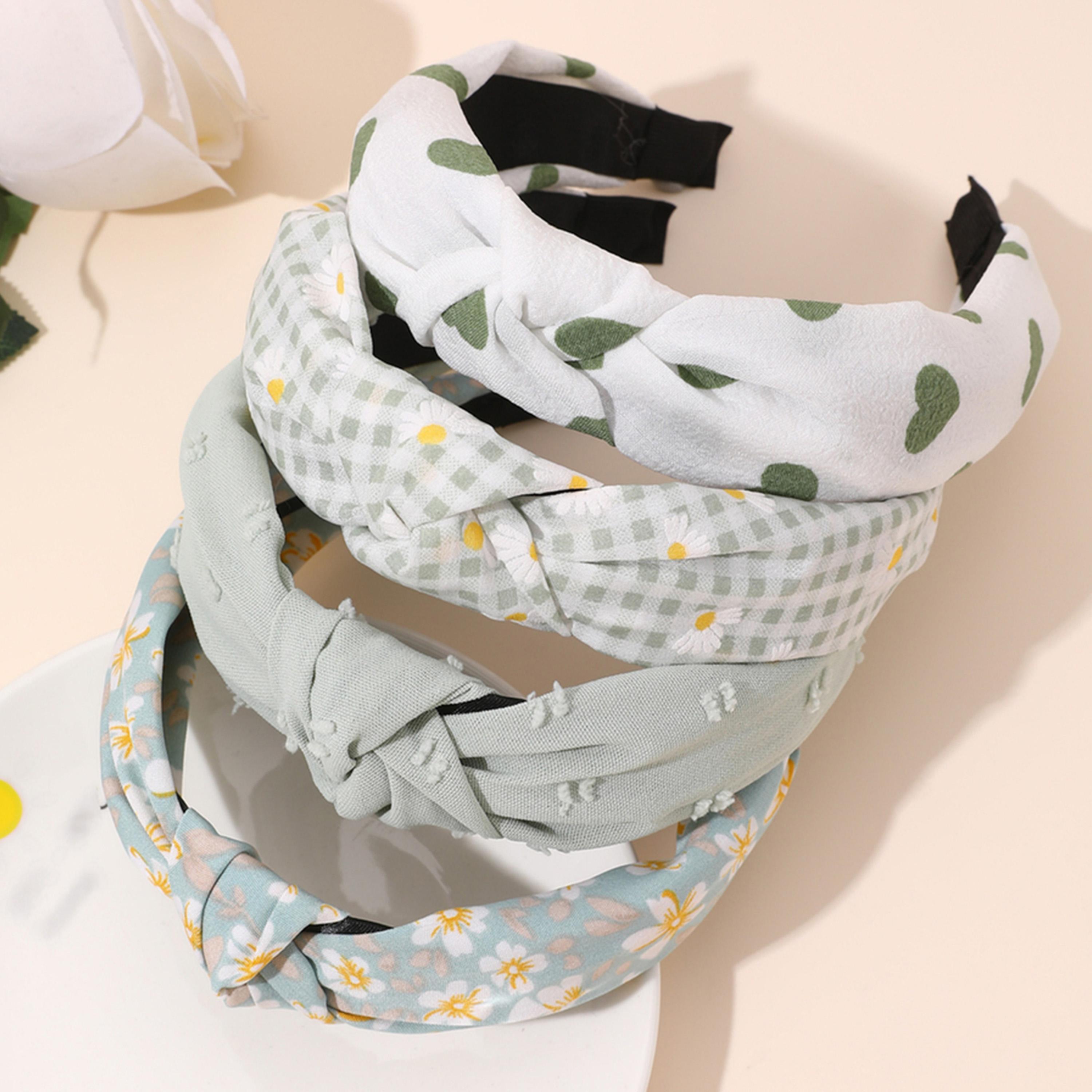 Take Two Set of 4 - Printed Knot Detail Headband-women-hairaccessories-bands-image-2