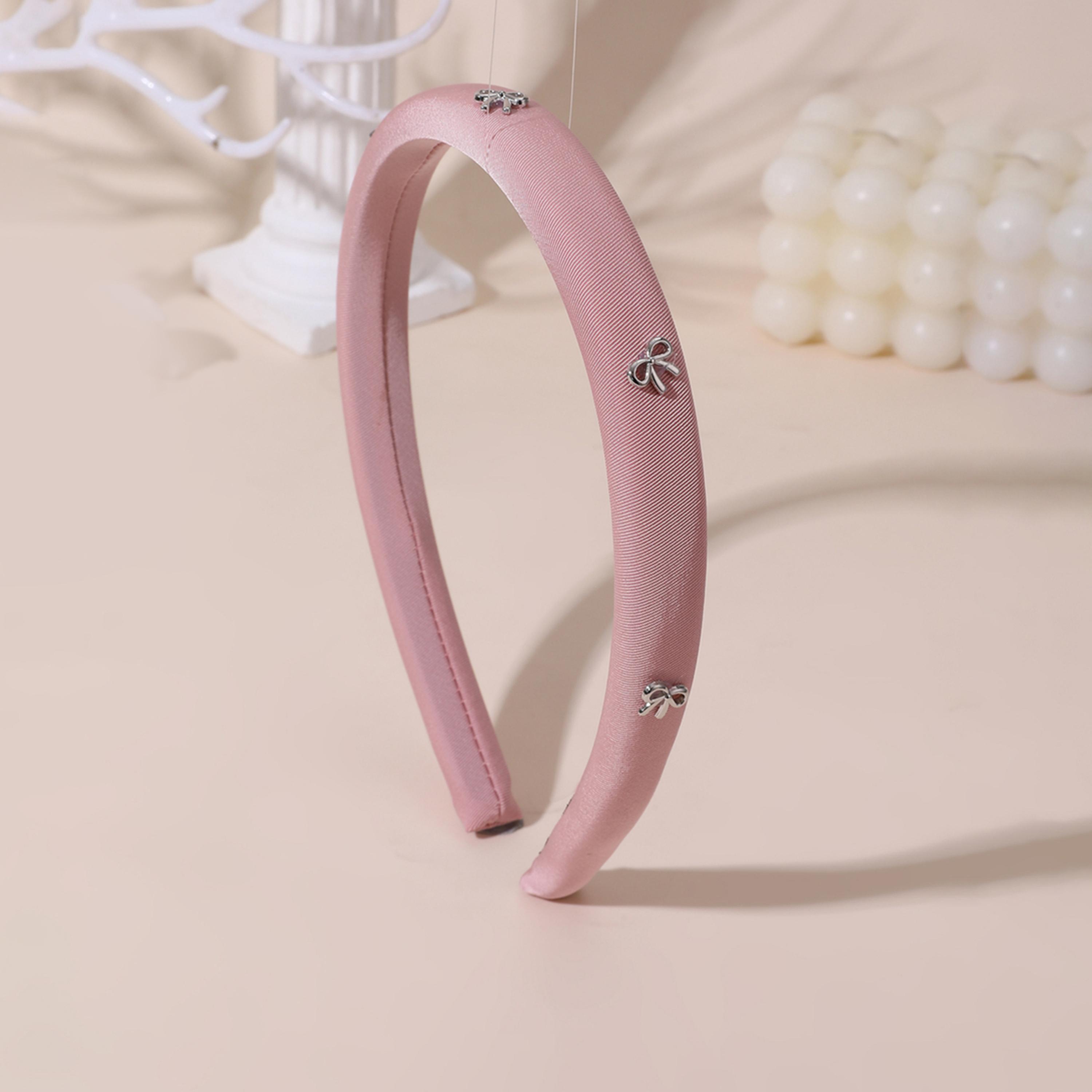 Take Two Set of 3 - Solid Bow Embellished Headband-women-hairaccessories-bands-image-4