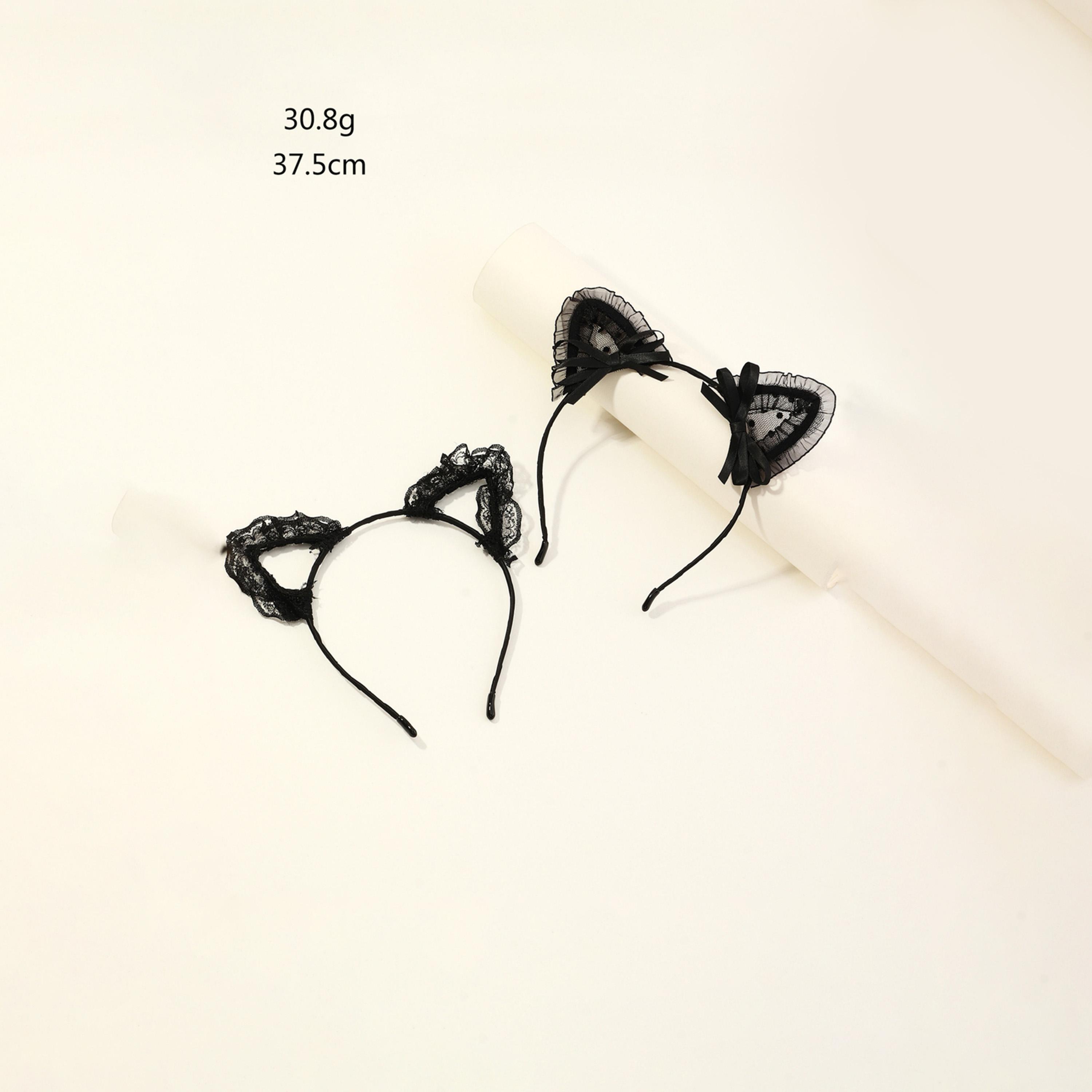 Take Two Set of 2 - Lace Cat Ear Headband-women-hairaccessories-bands-image-2