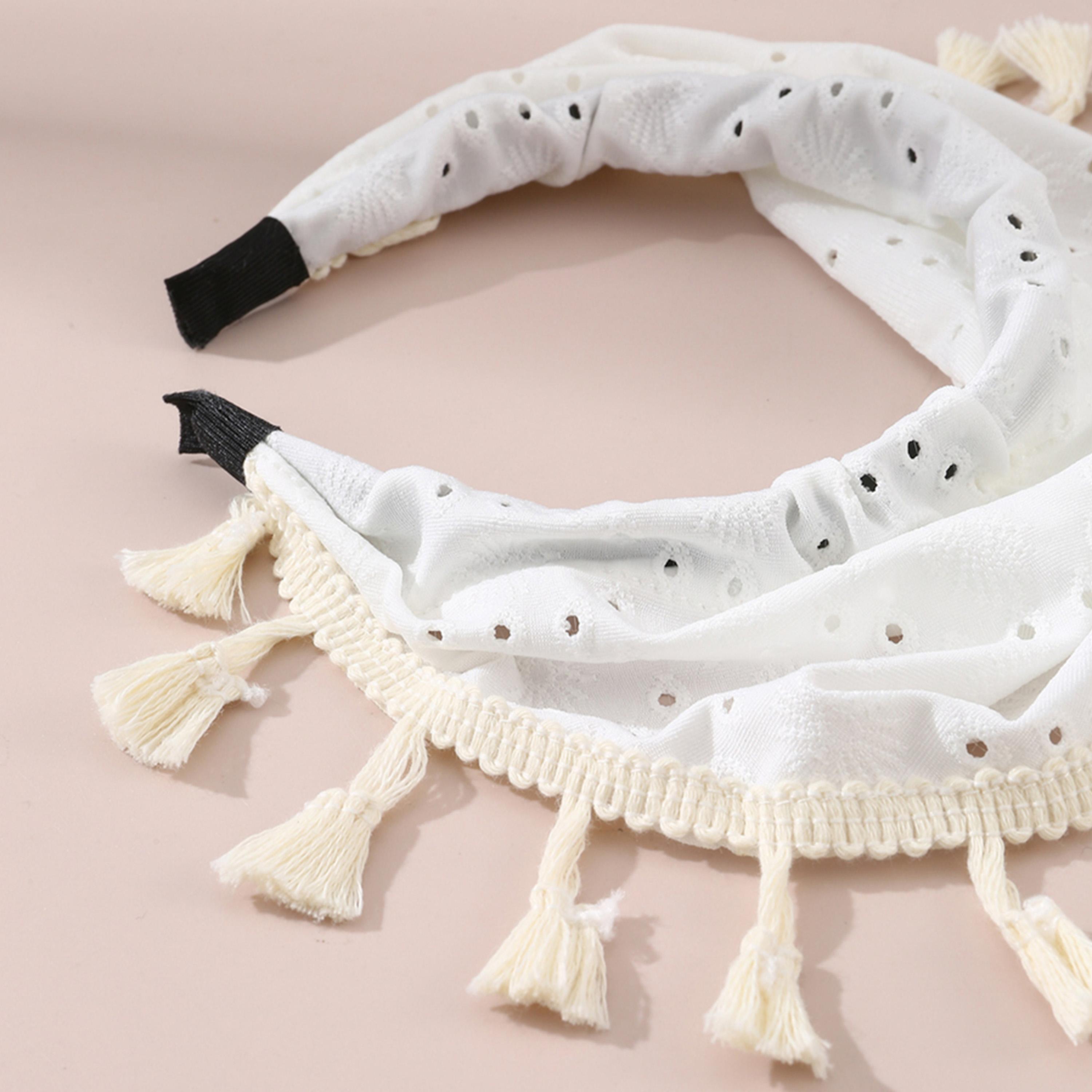 Take Two Triangle Headscarf with Tassel Trim-women-hairaccessories-others-image-2