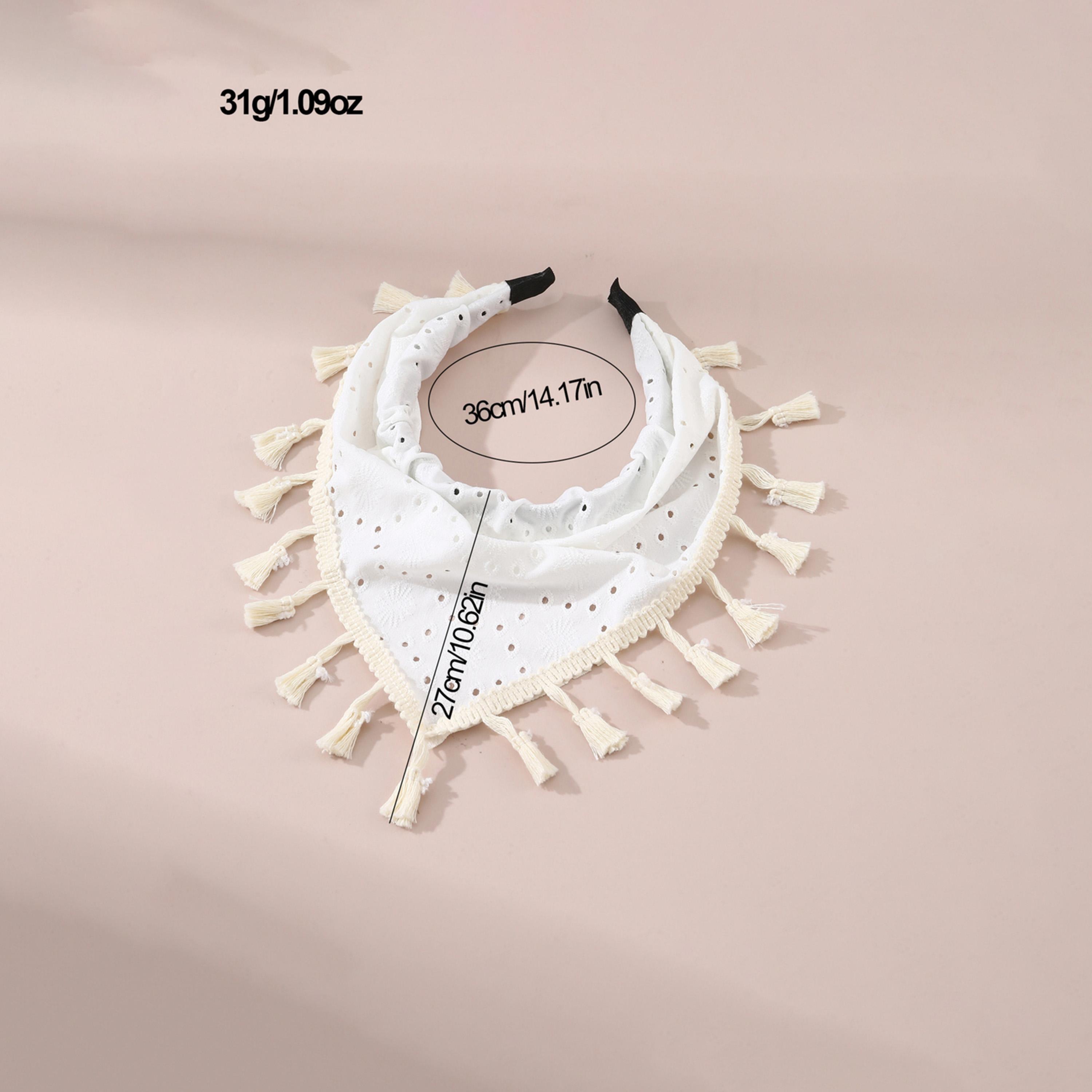 تيك تو - وشاح رأس مثلث مع حافة شراشيب-women-hairaccessories-others-image-4