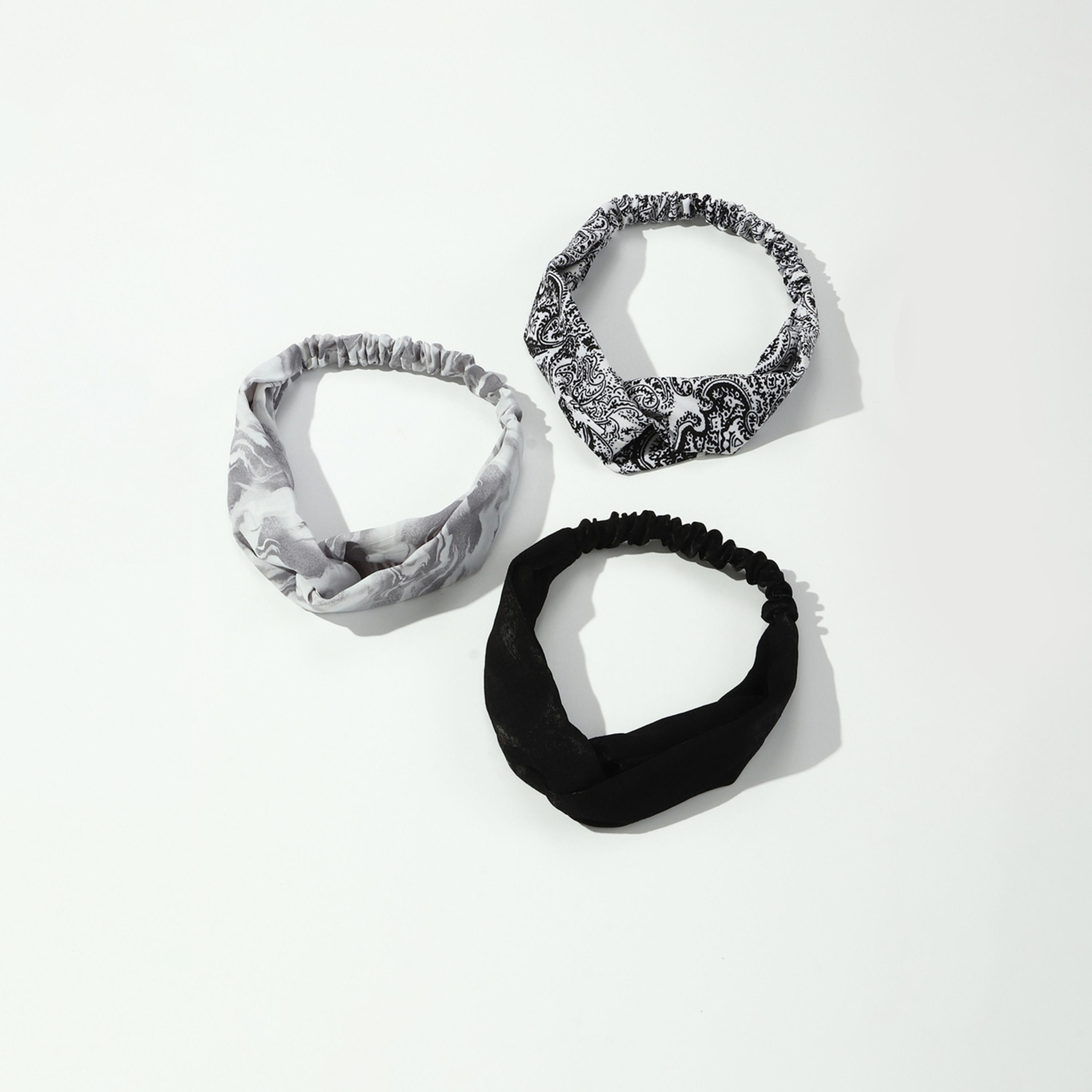 تيك تو - مجموعة من 3 قطع - بندانة رأس بتفاصيل ملتوية-women-hairaccessories-bands-image-1