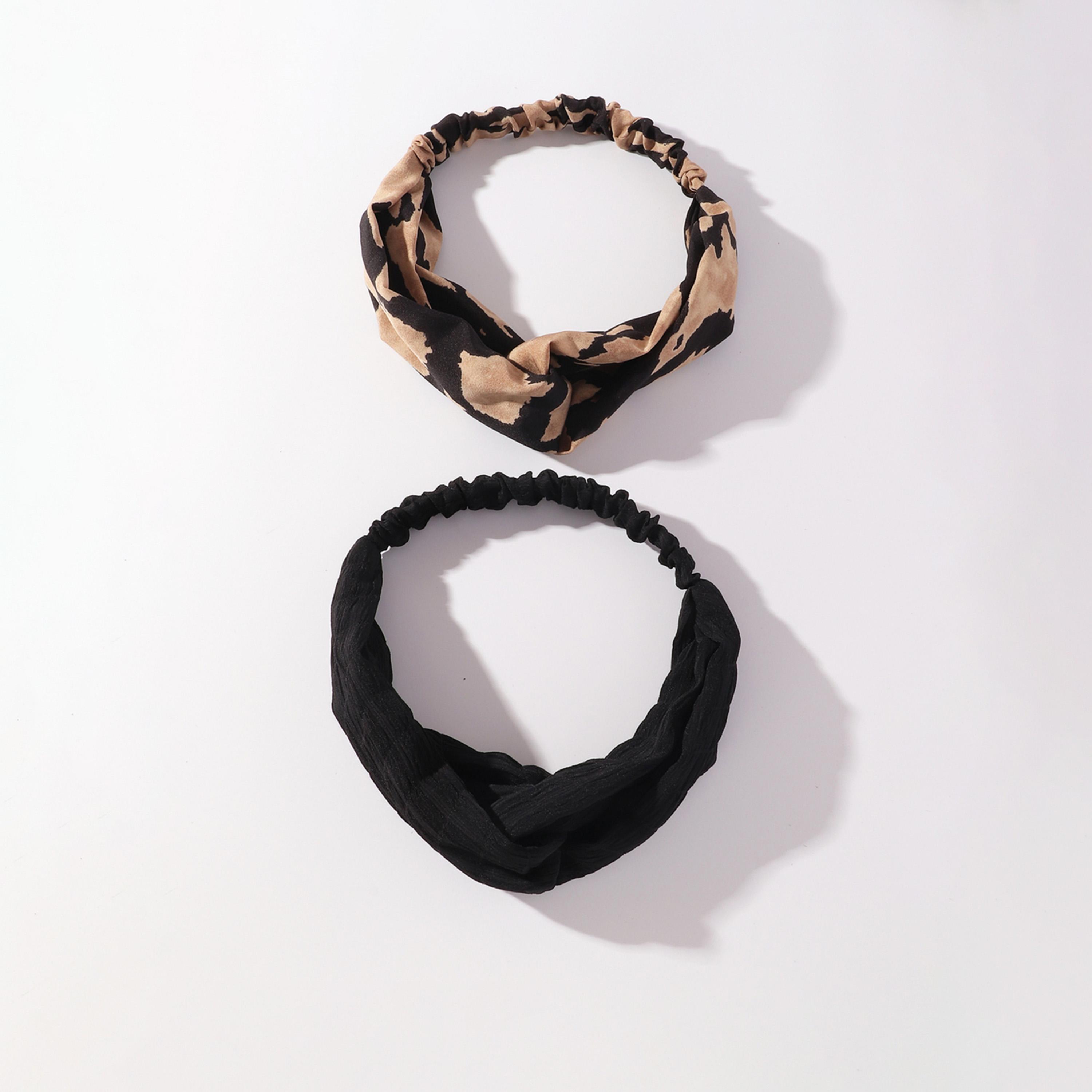 تيك تو - مجموعة من قطعتين - بندانة رأس بتفاصيل ملتوية-women-hairaccessories-bands-image-1
