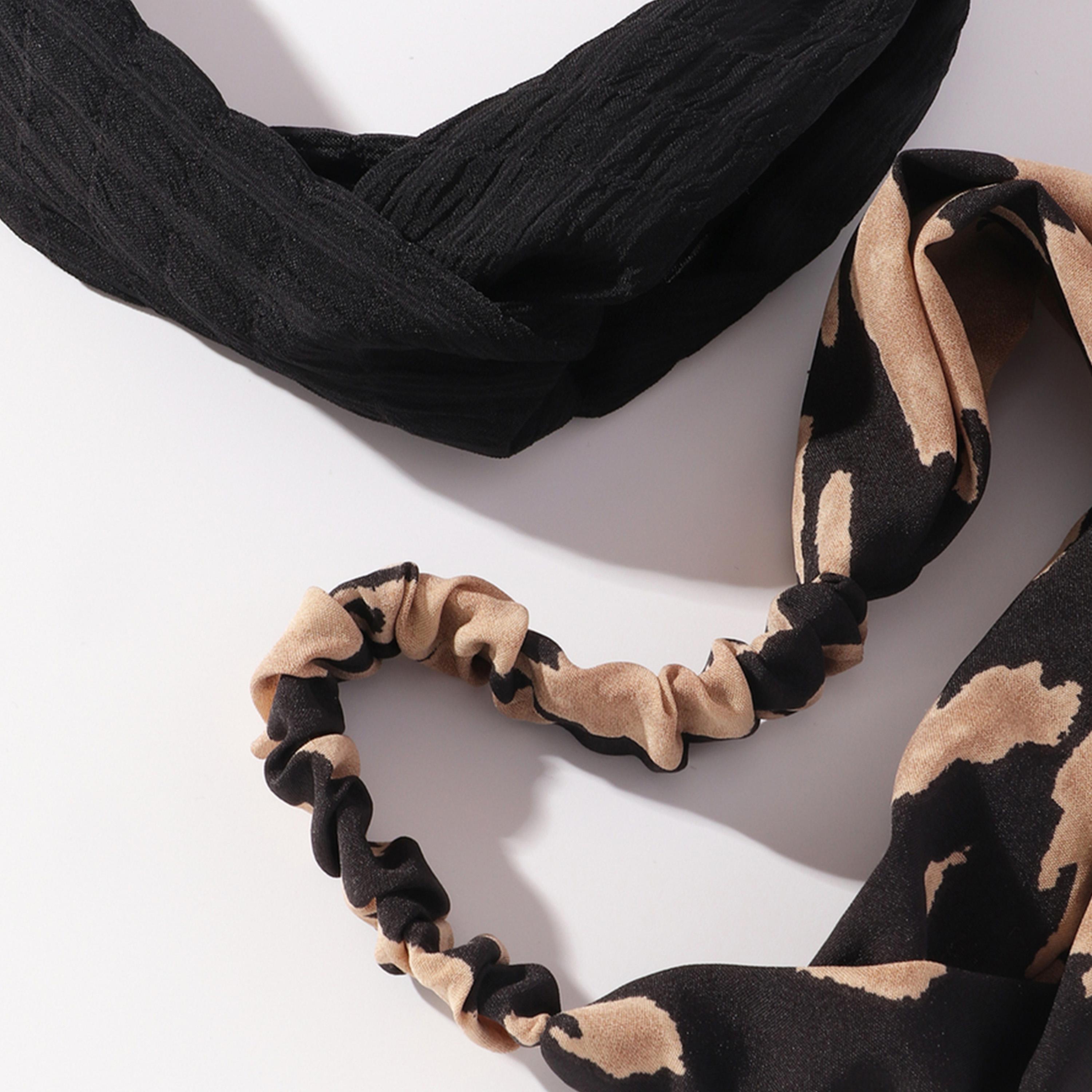 تيك تو - مجموعة من قطعتين - بندانة رأس بتفاصيل ملتوية-women-hairaccessories-bands-image-2