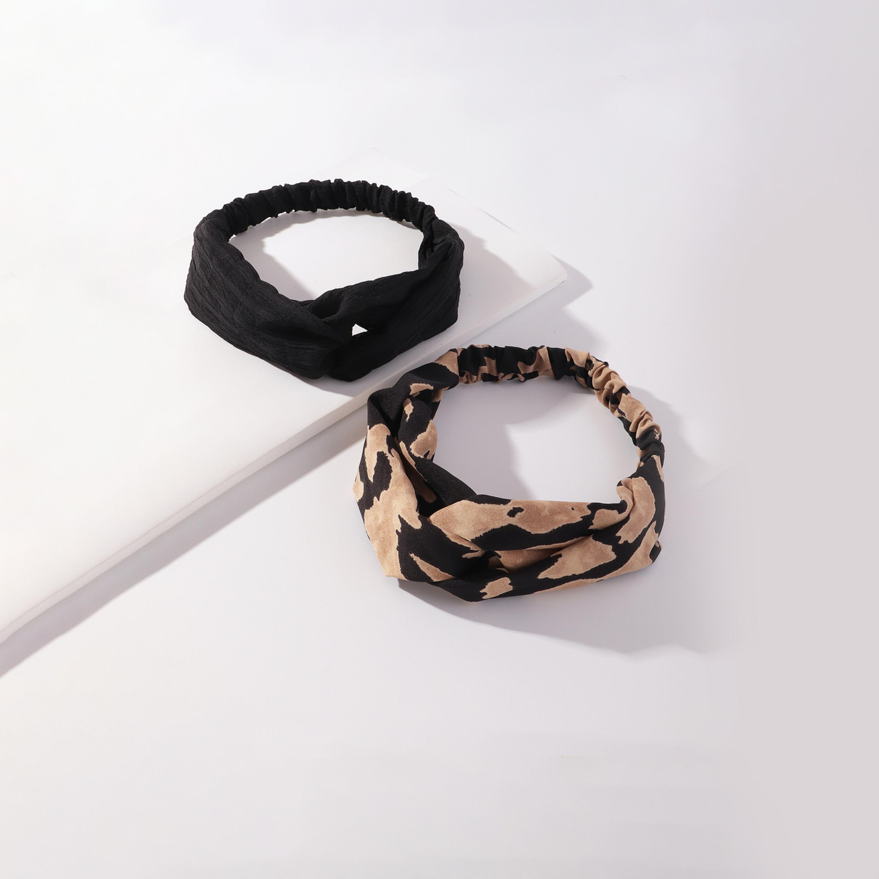 تيك تو - مجموعة من قطعتين - بندانة رأس بتفاصيل ملتوية-women-hairaccessories-bands-image-4