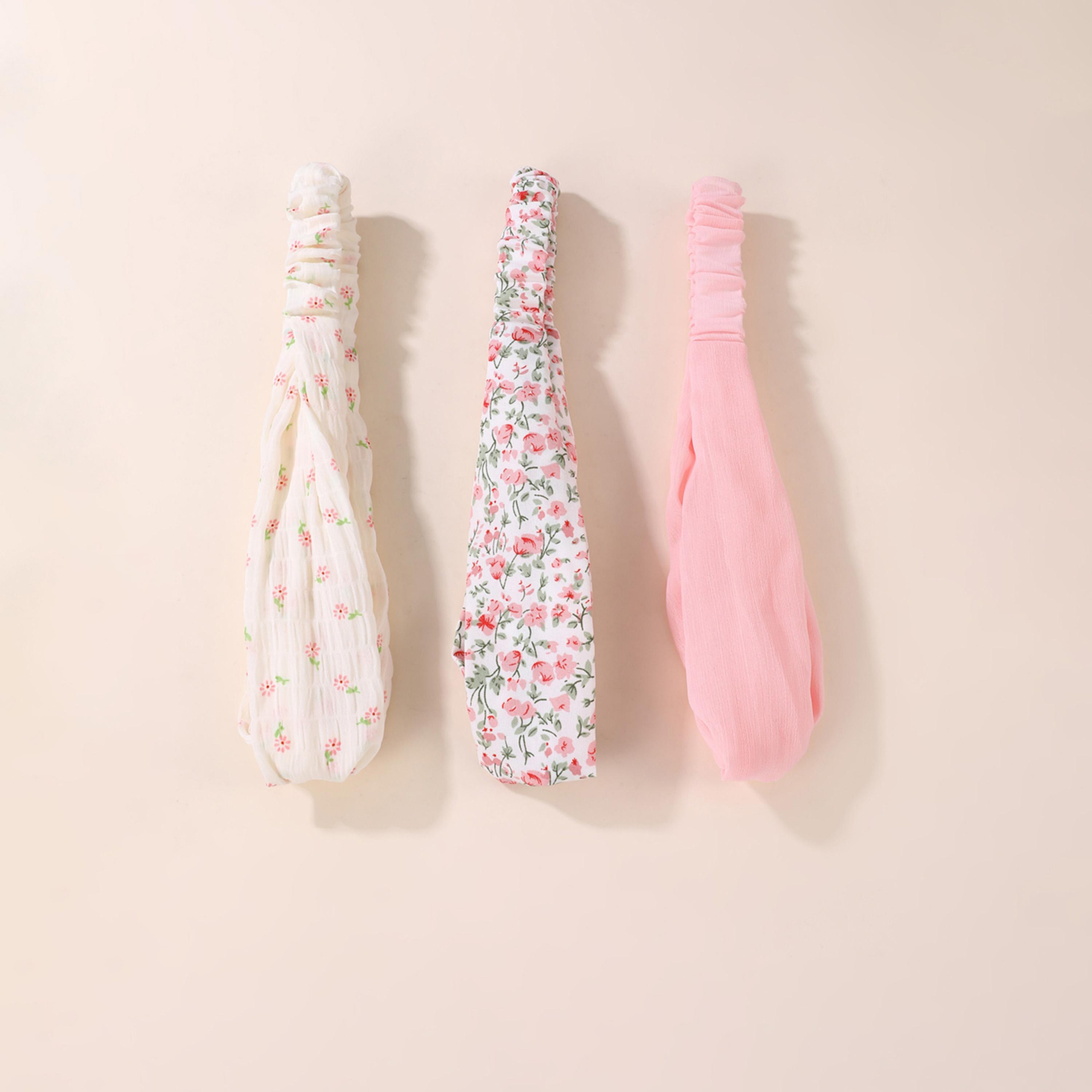 تيك تو - مجموعة من 3 قطع - بندانة رأس بتفاصيل ملتوية-women-hairaccessories-bands-image-1