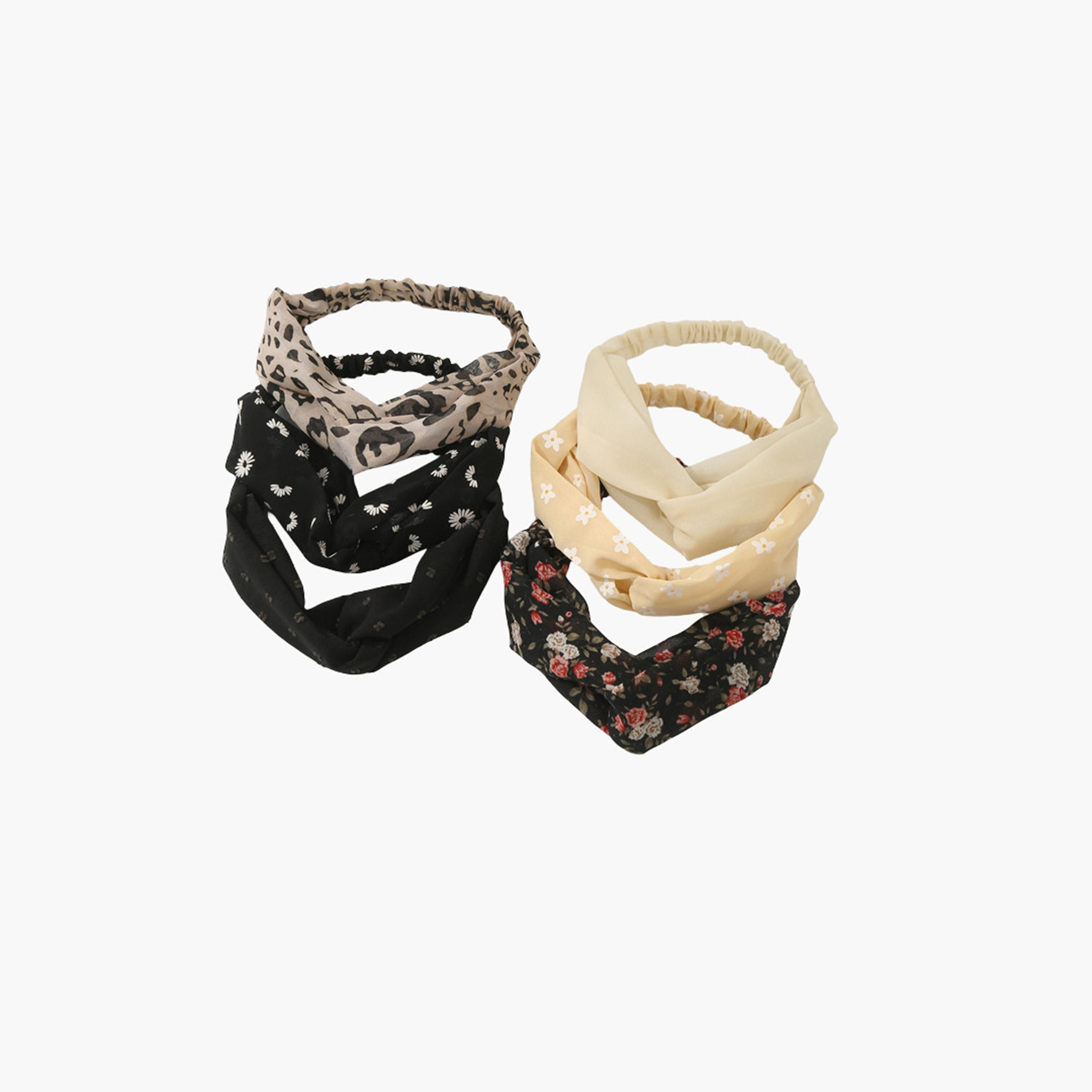 Take Two Set of 6 - Twisted Detail Headband-women-hairaccessories-bands-image-1