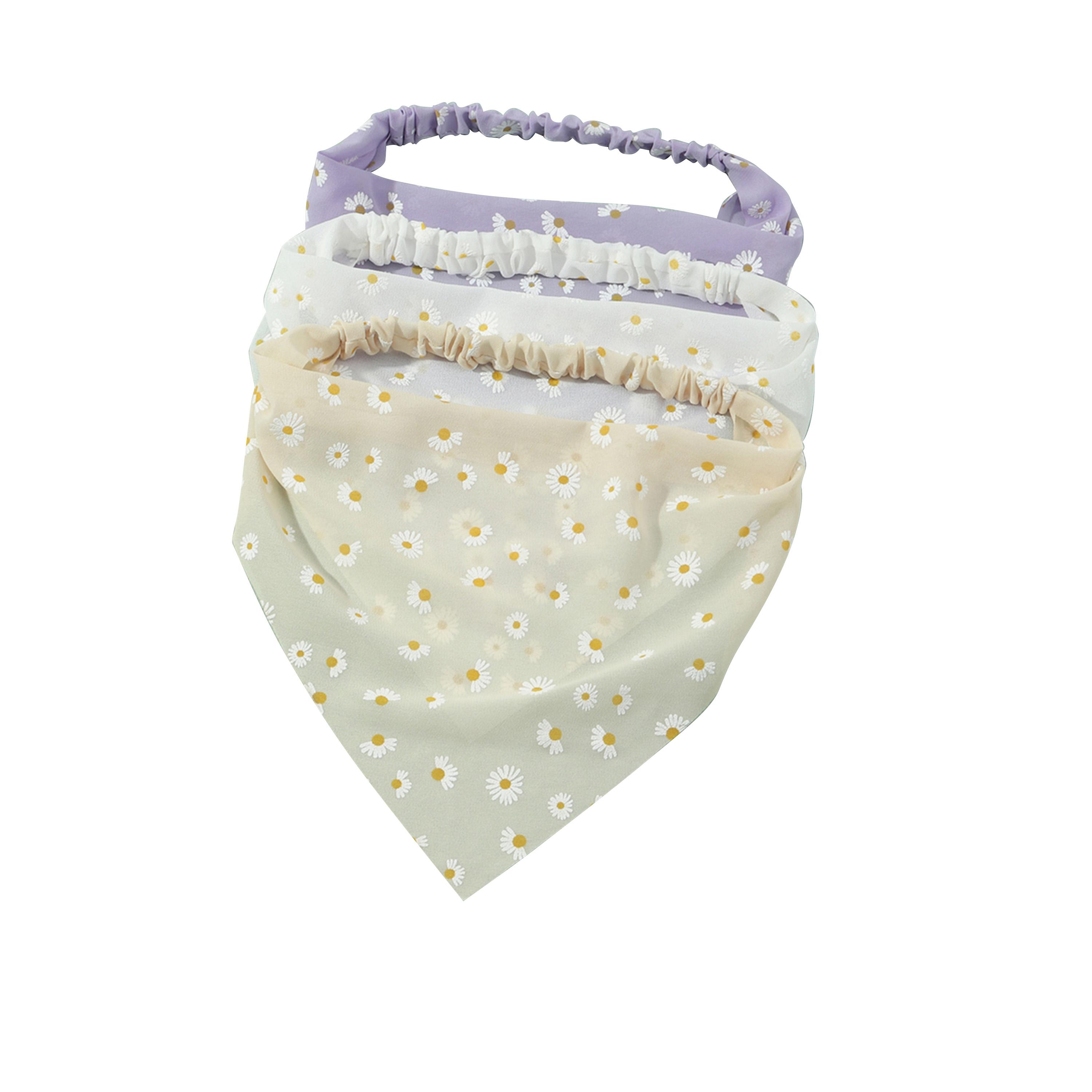 Take Two Set of 3 - Floral Printed Triangle Headscarf-women-hairaccessories-others-image-1