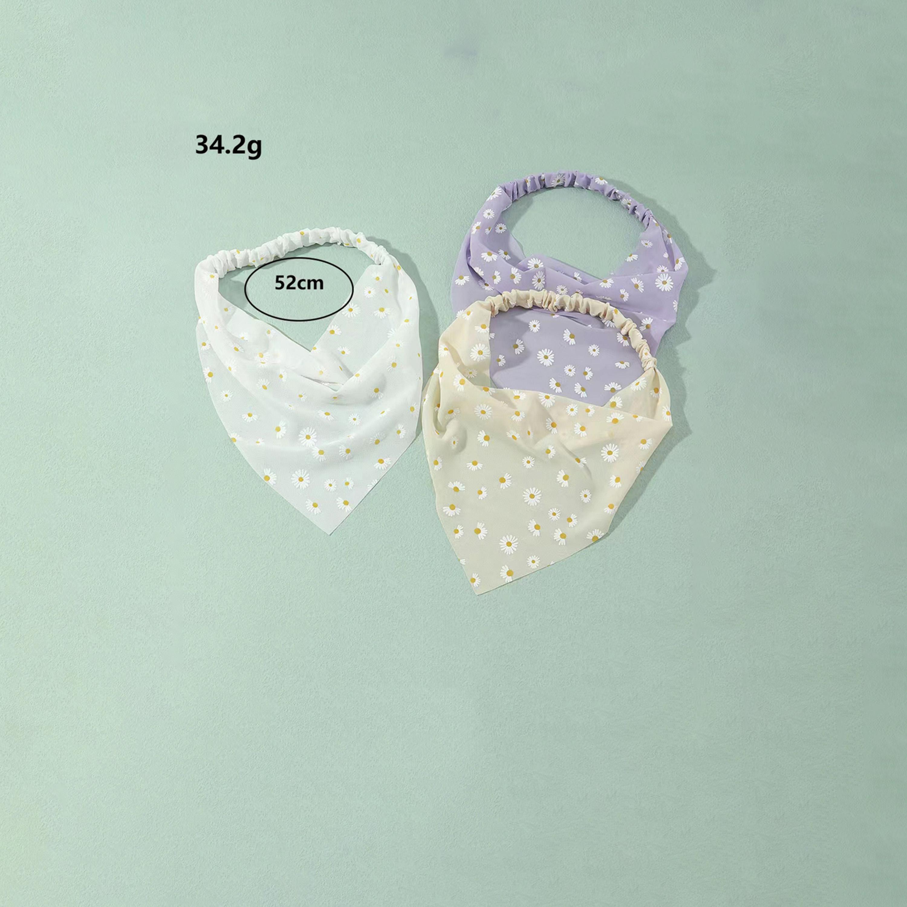 تيك تو - مجموعة من 3 قطع - وشاح رأس مثلث مطبوع عليه زهور-women-hairaccessories-others-image-2