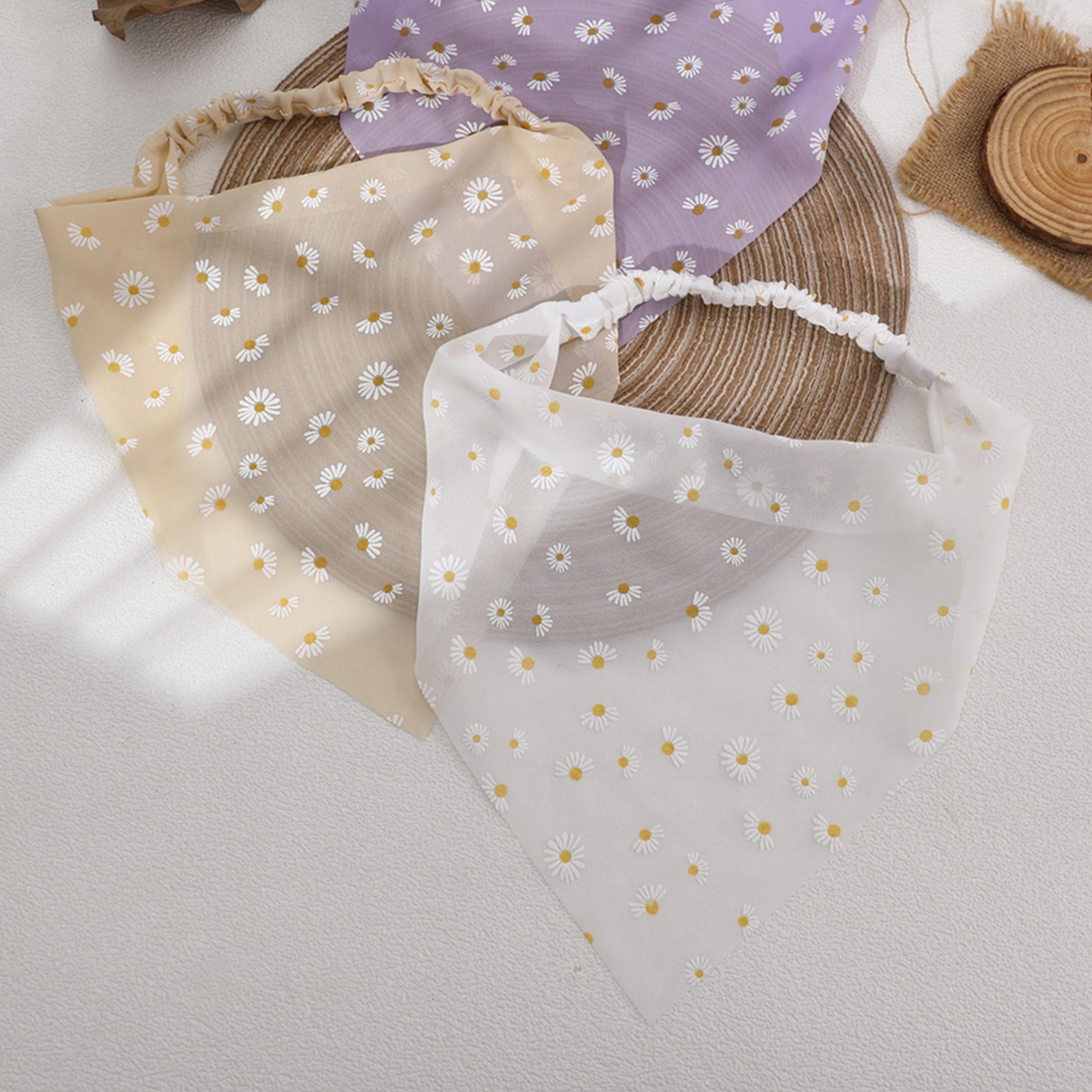 Take Two Set of 3 - Floral Printed Triangle Headscarf-women-hairaccessories-others-image-3