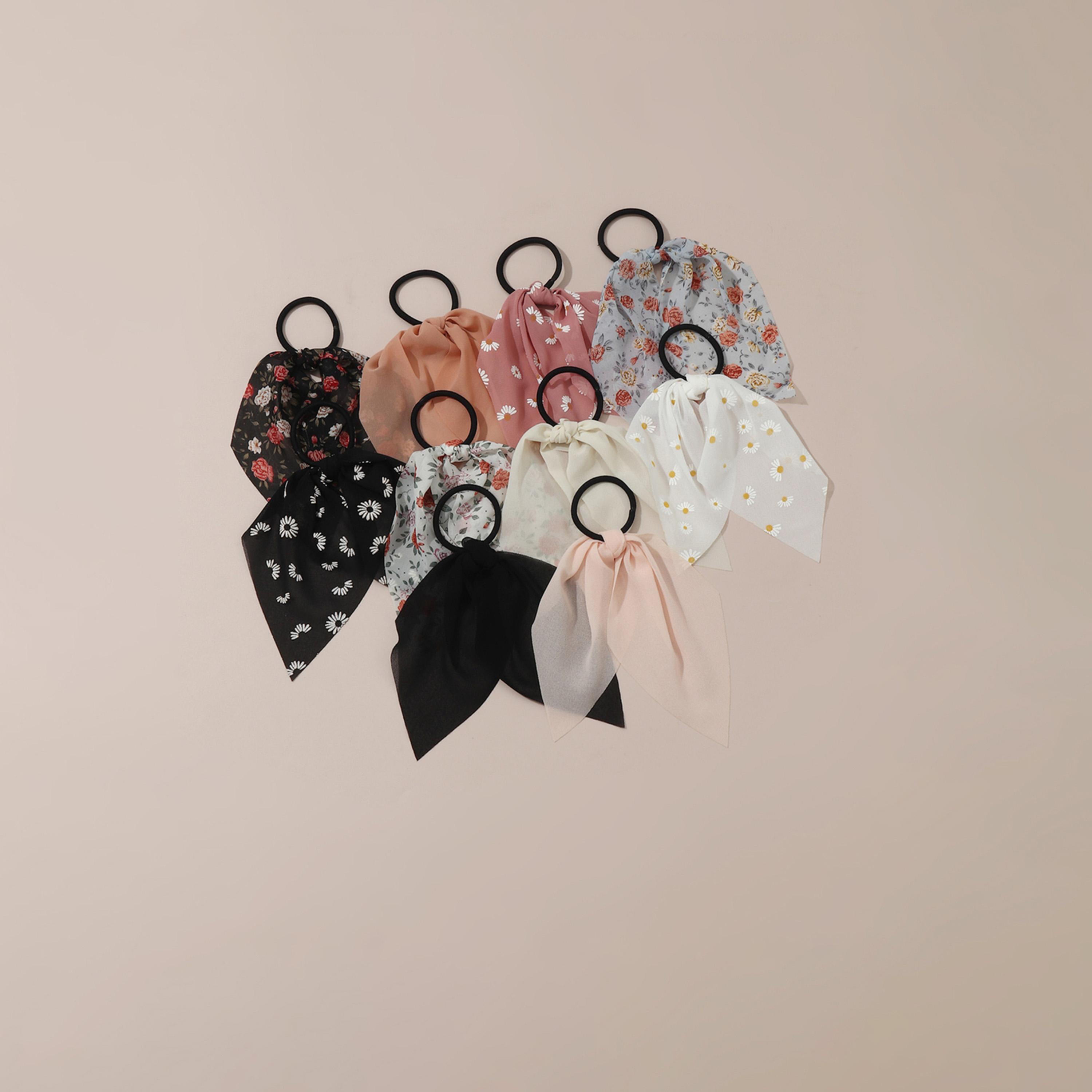 تيك تو - مجموعة من 10 ربطات شعر على شكل فيونكة-women-hairaccessories-others-image-4