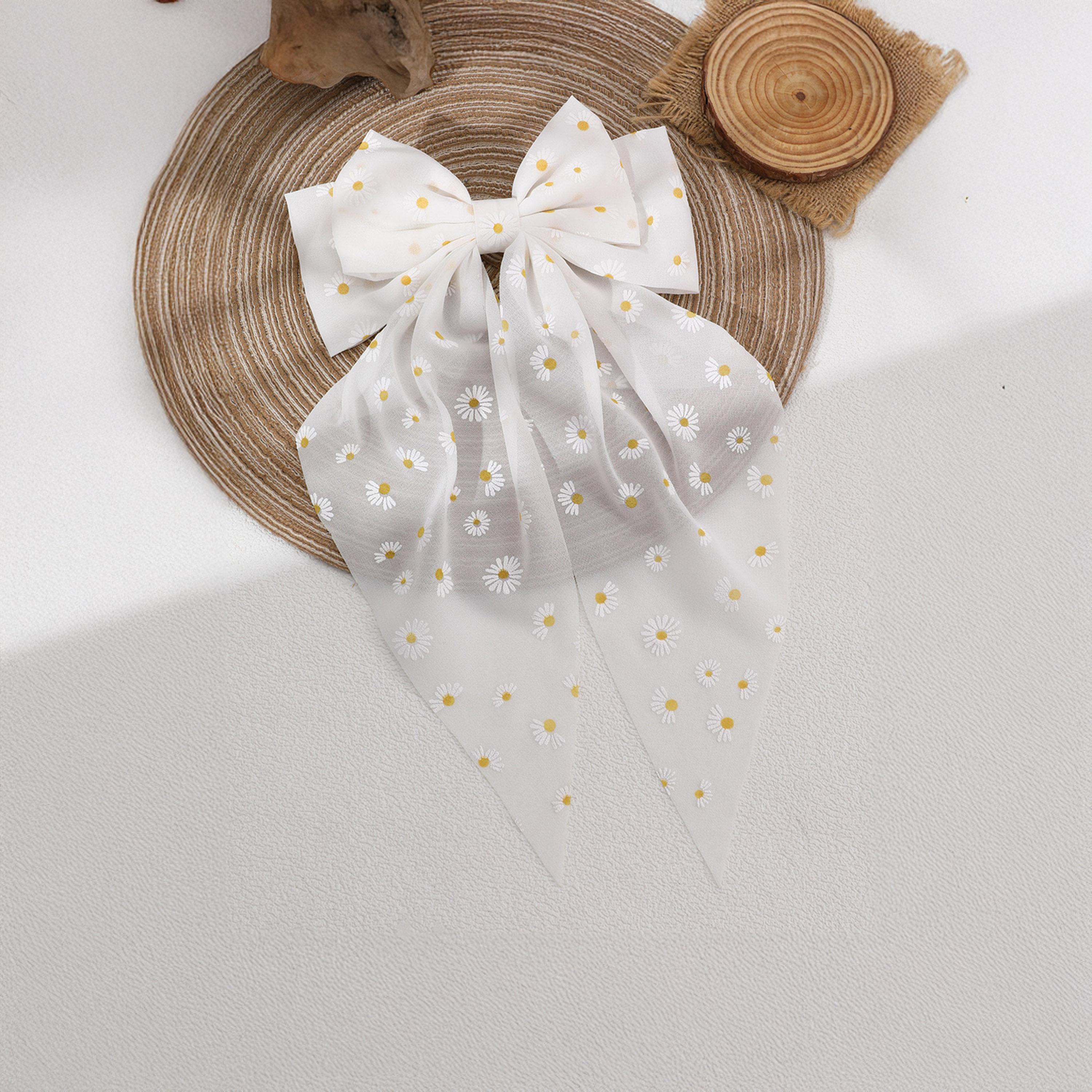 Take Two Floral Printed Bow Hair Clip-women-hairaccessories-clips-image-1