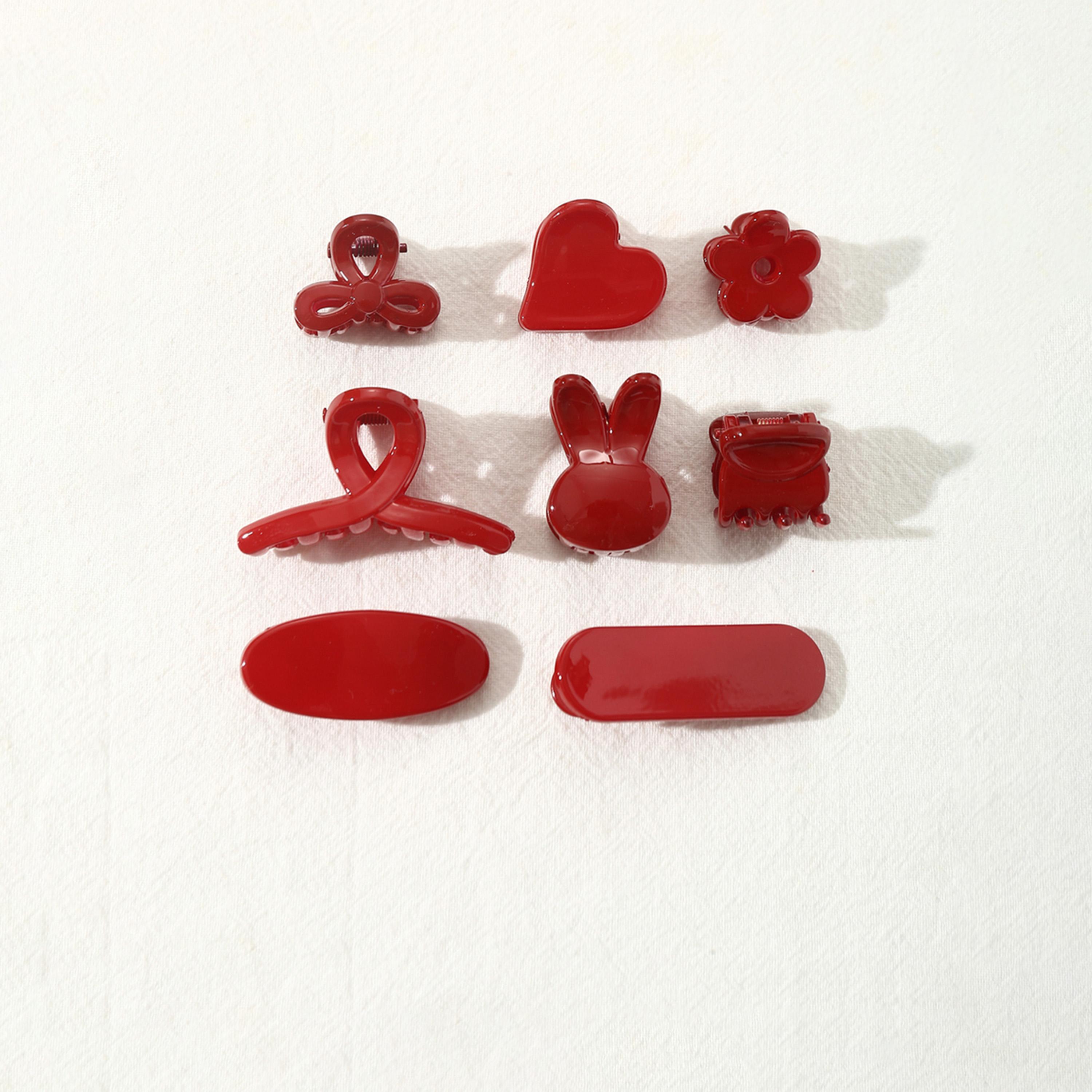 Take Two Set of 8 - Solid Hair Clip-women-hairaccessories-clips-image-1