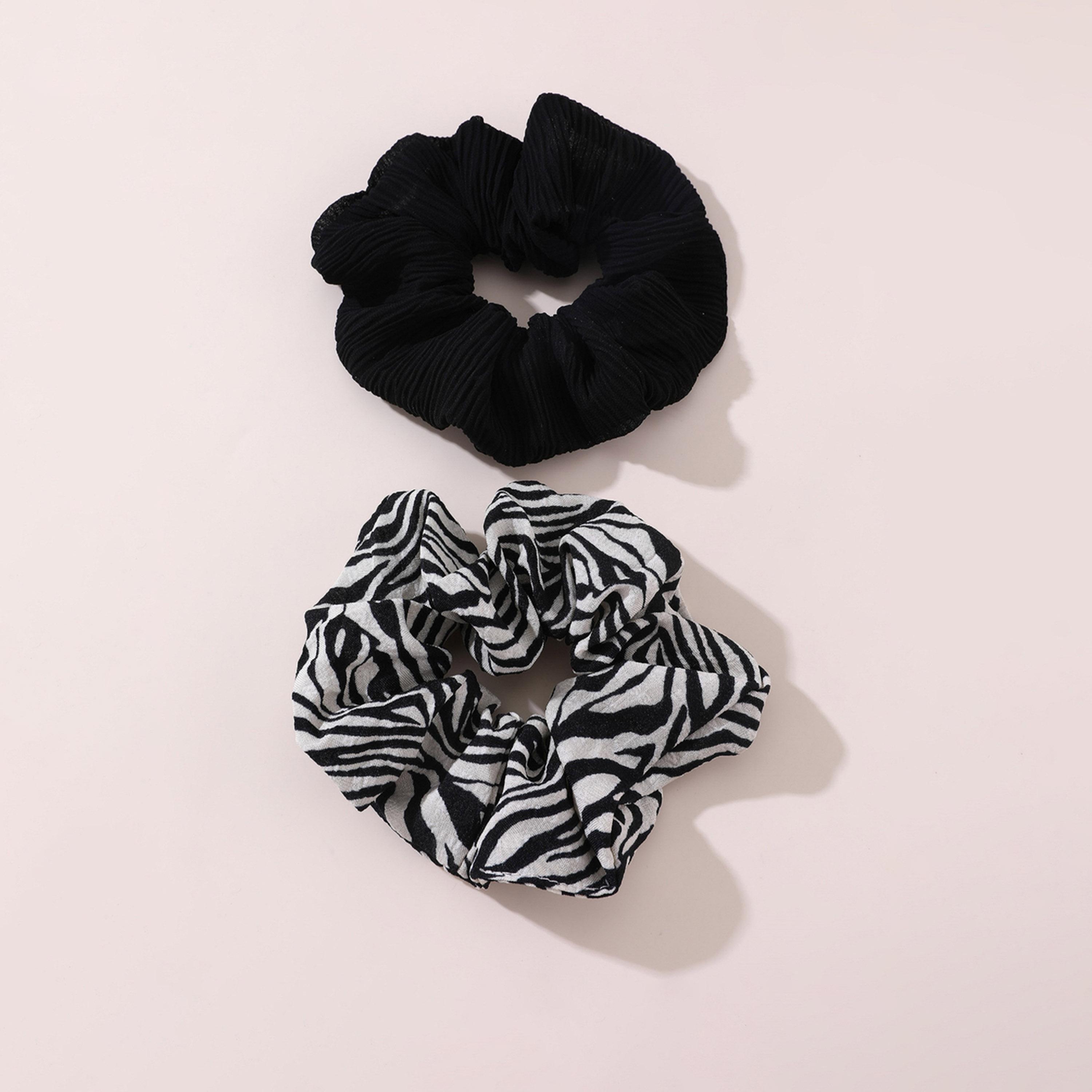 تيك تو - طقم قطعتين - ربطة شعر مطبوعة-women-hairaccessories-bands-image-1
