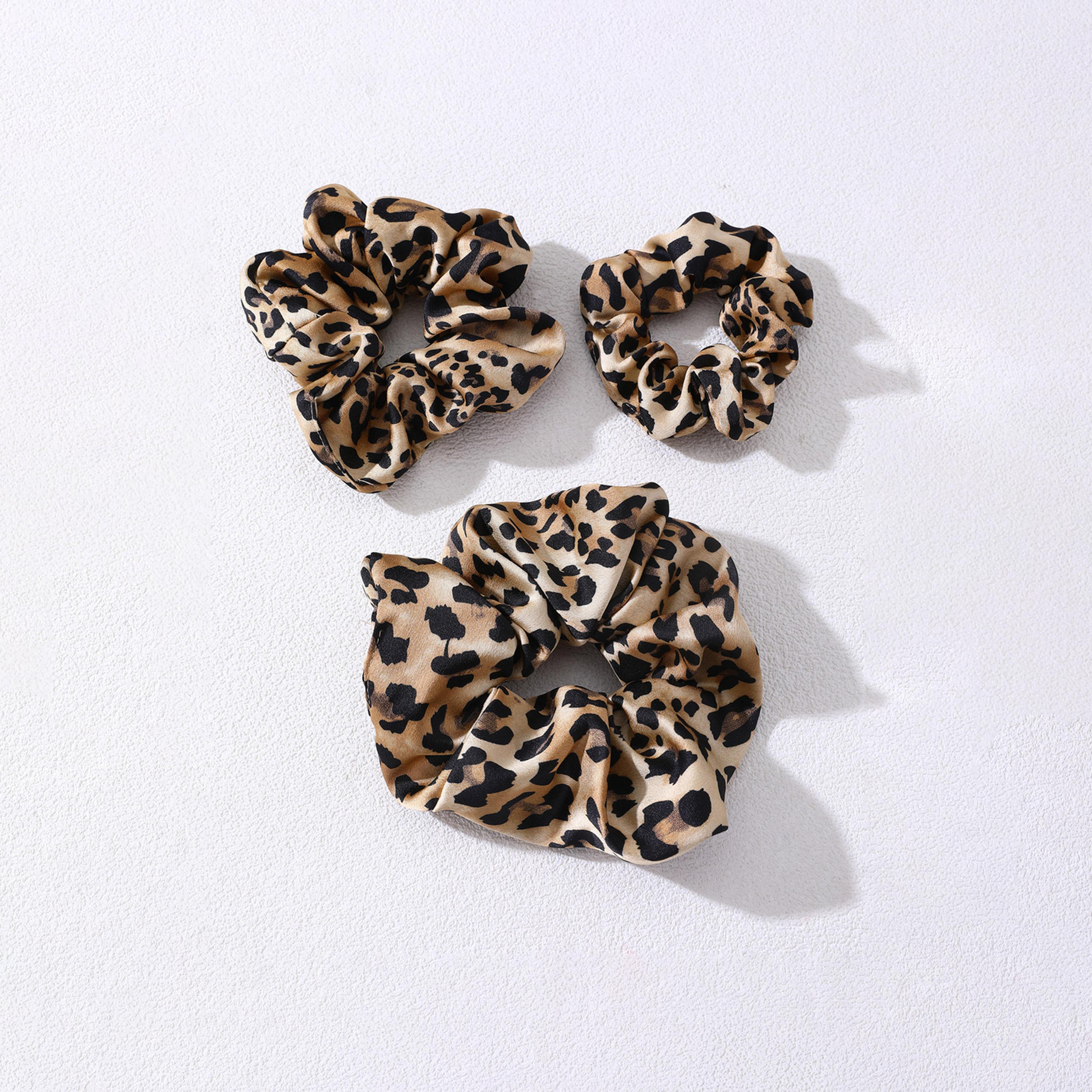 Take Two Set of 3 - Leopard Hair Tie-women-hairaccessories-bands-image-1