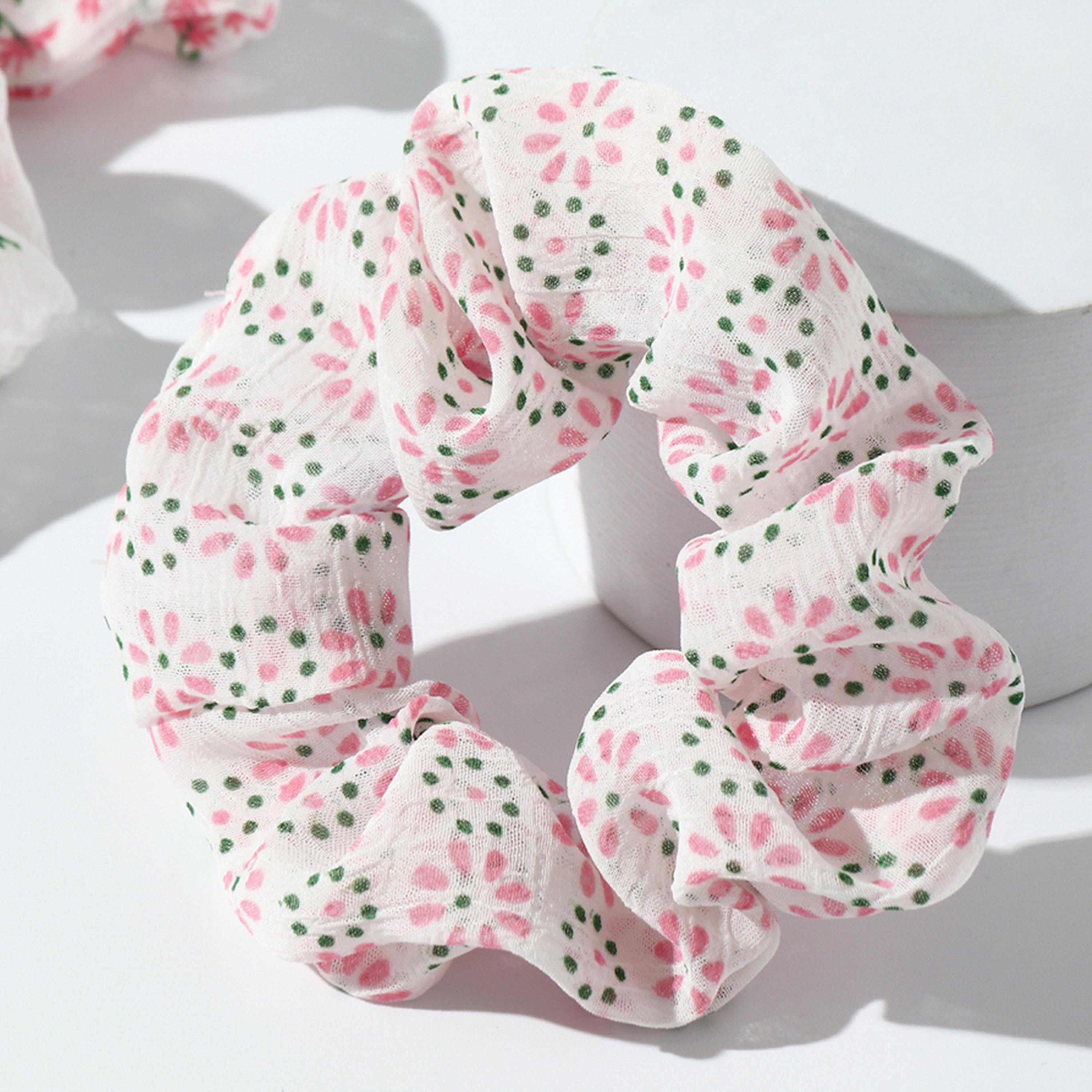 Take Two Set of 5 - Floral Printed Hair Tie-women-hairaccessories-bands-image-4