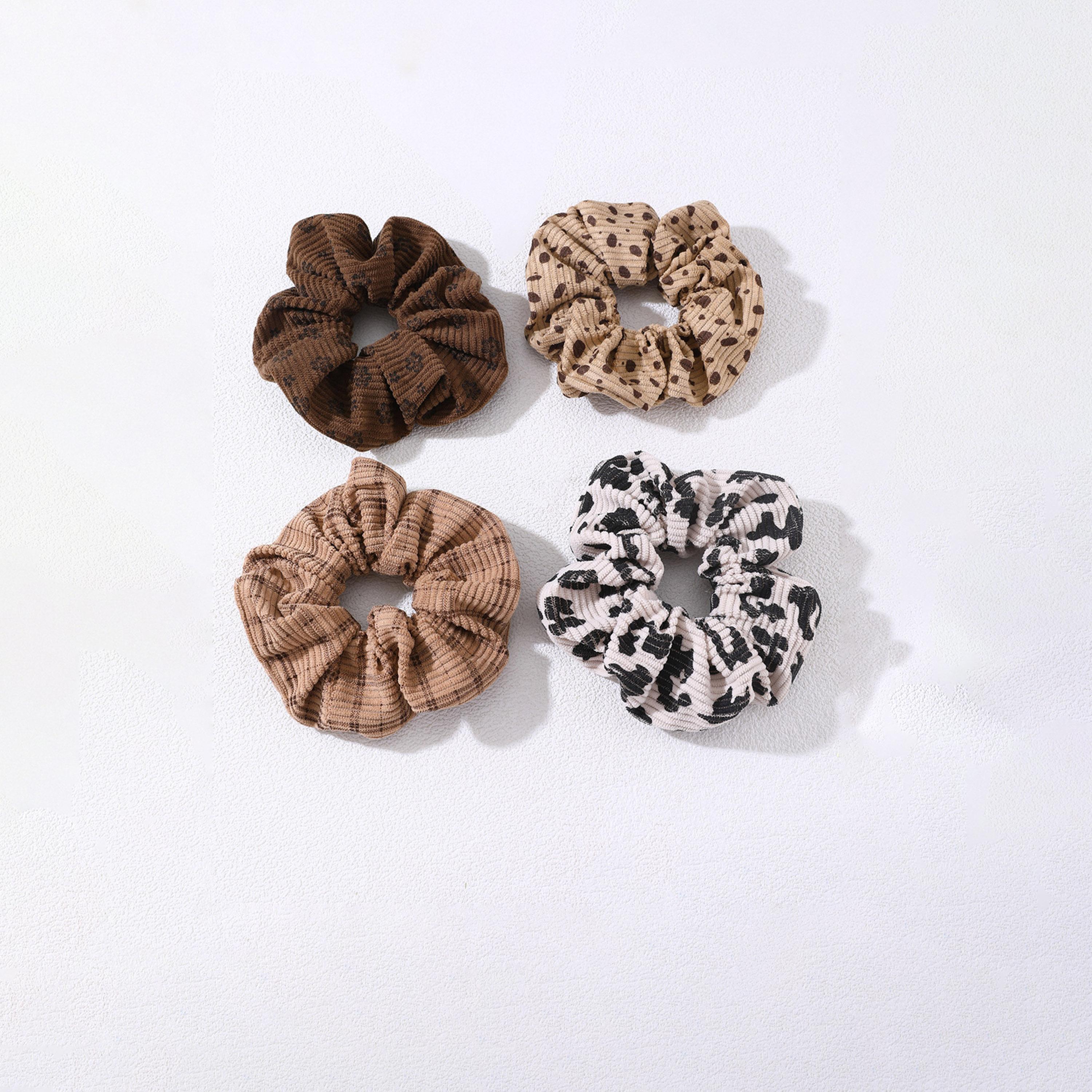 Take Two Set of 4 - Printed Hair Tie-women-hairaccessories-bands-image-1