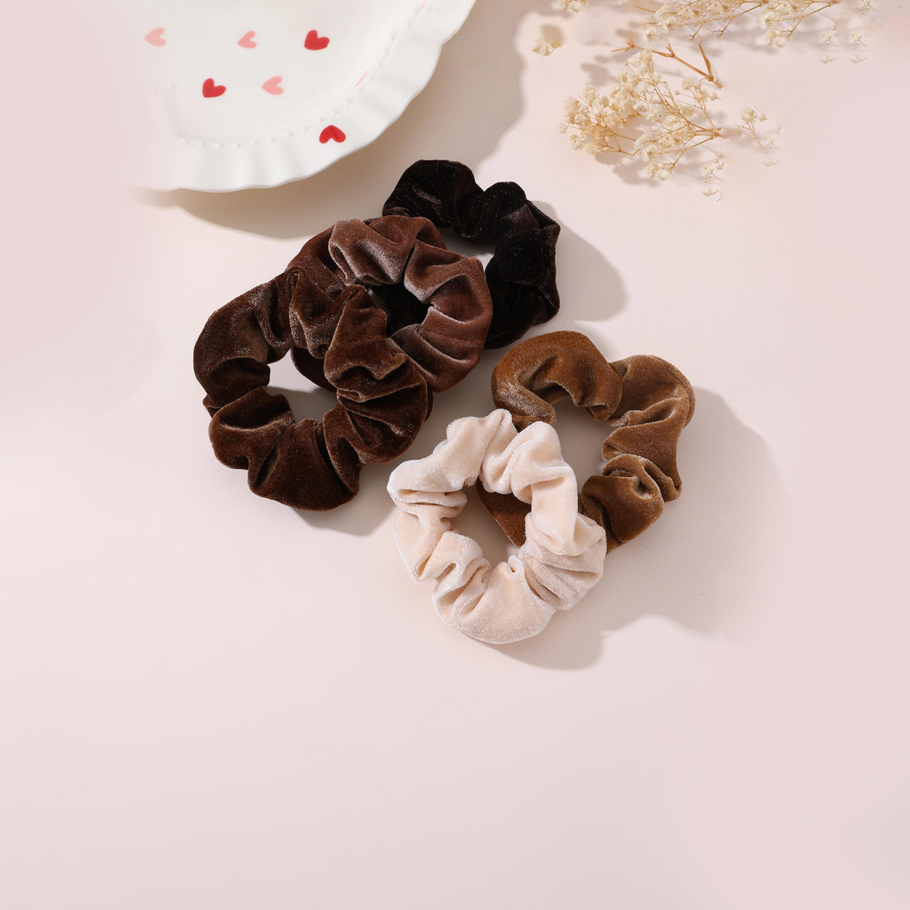تيك تو - طقم 10 ربطات شعر سادة-women-hairaccessories-bands-image-3
