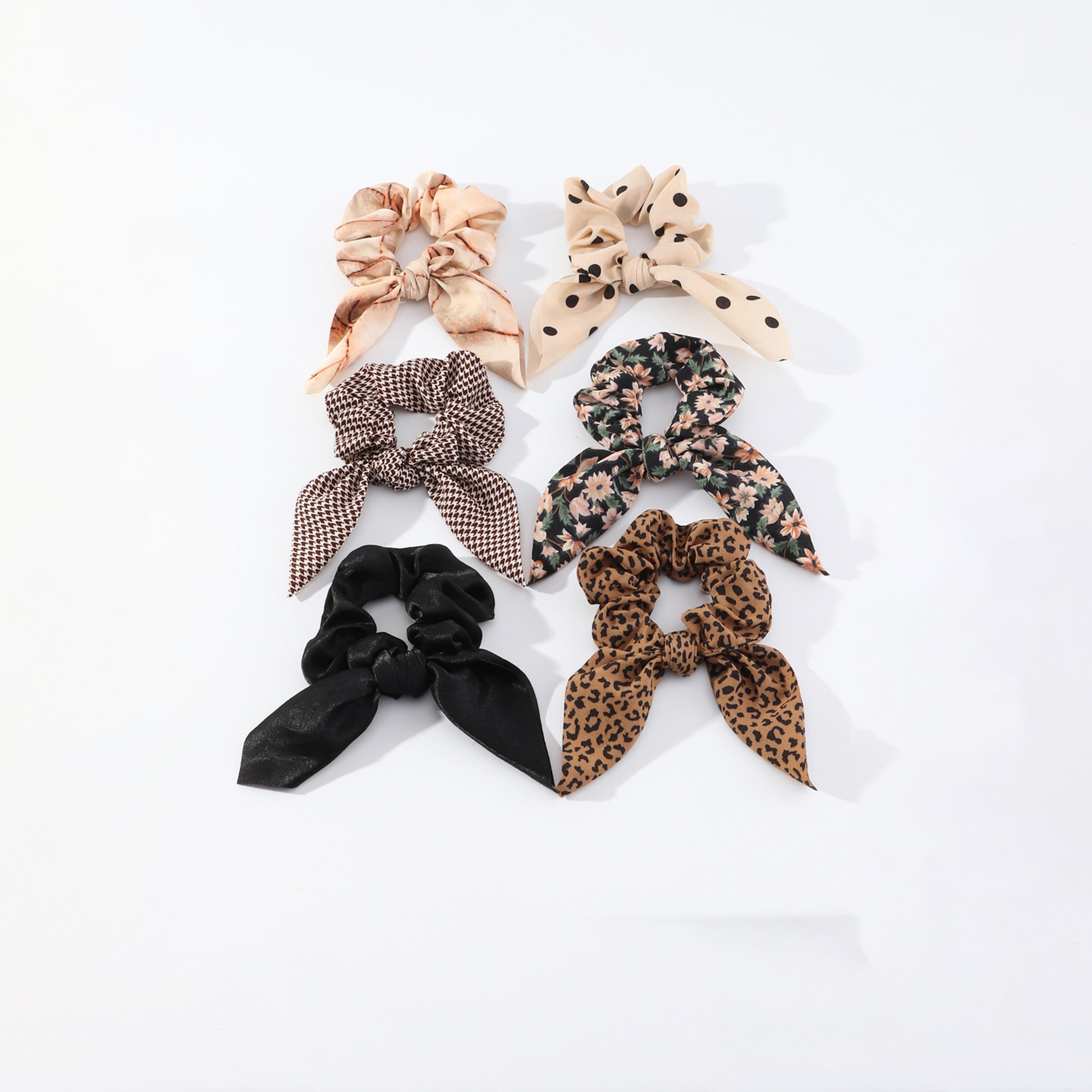 تيك تو - طقم 6 ربطات شعر على شكل فيونكة-women-hairaccessories-bands-image-1