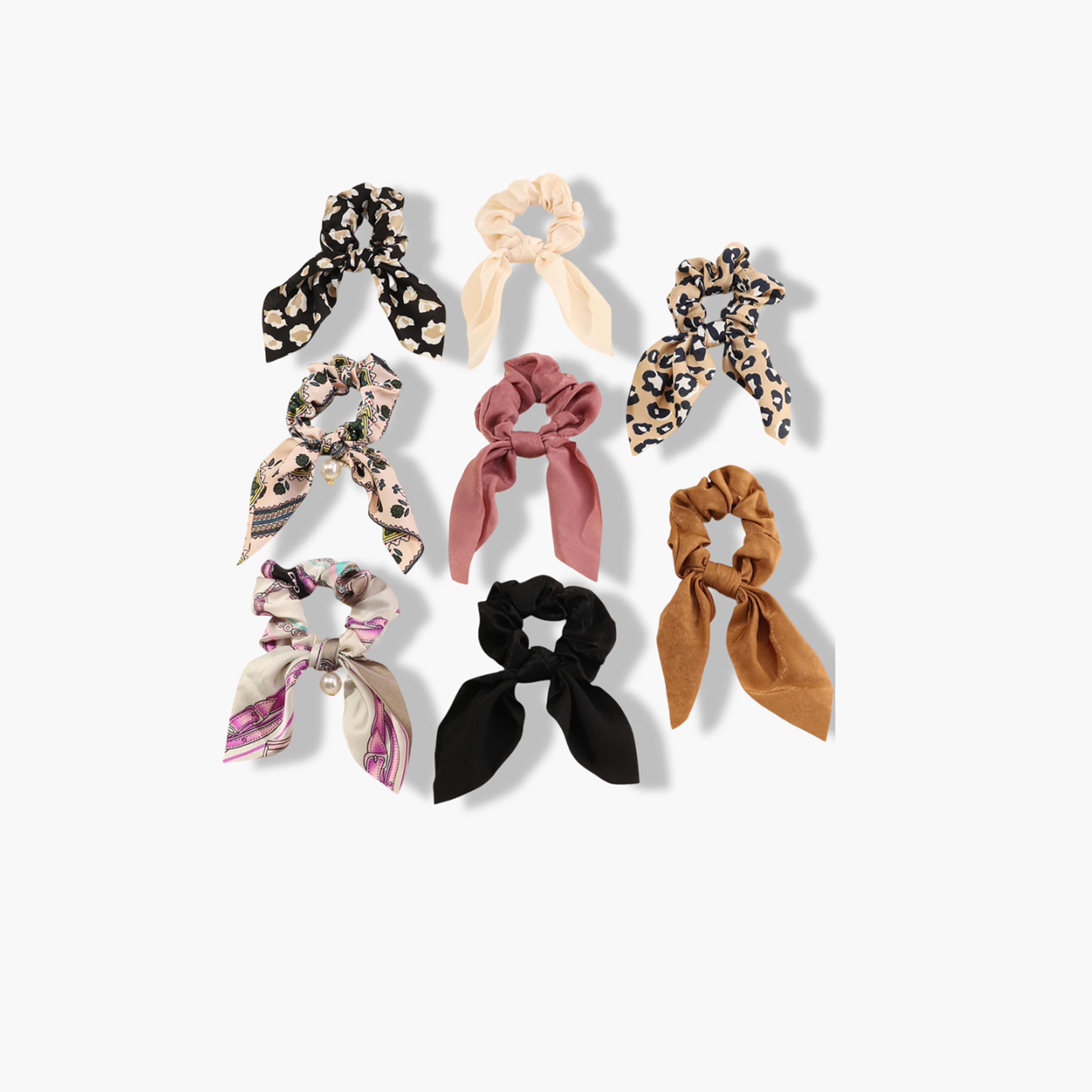 Take Two Set of 8 - Bow Hair Tie-women-hairaccessories-bands-image-1