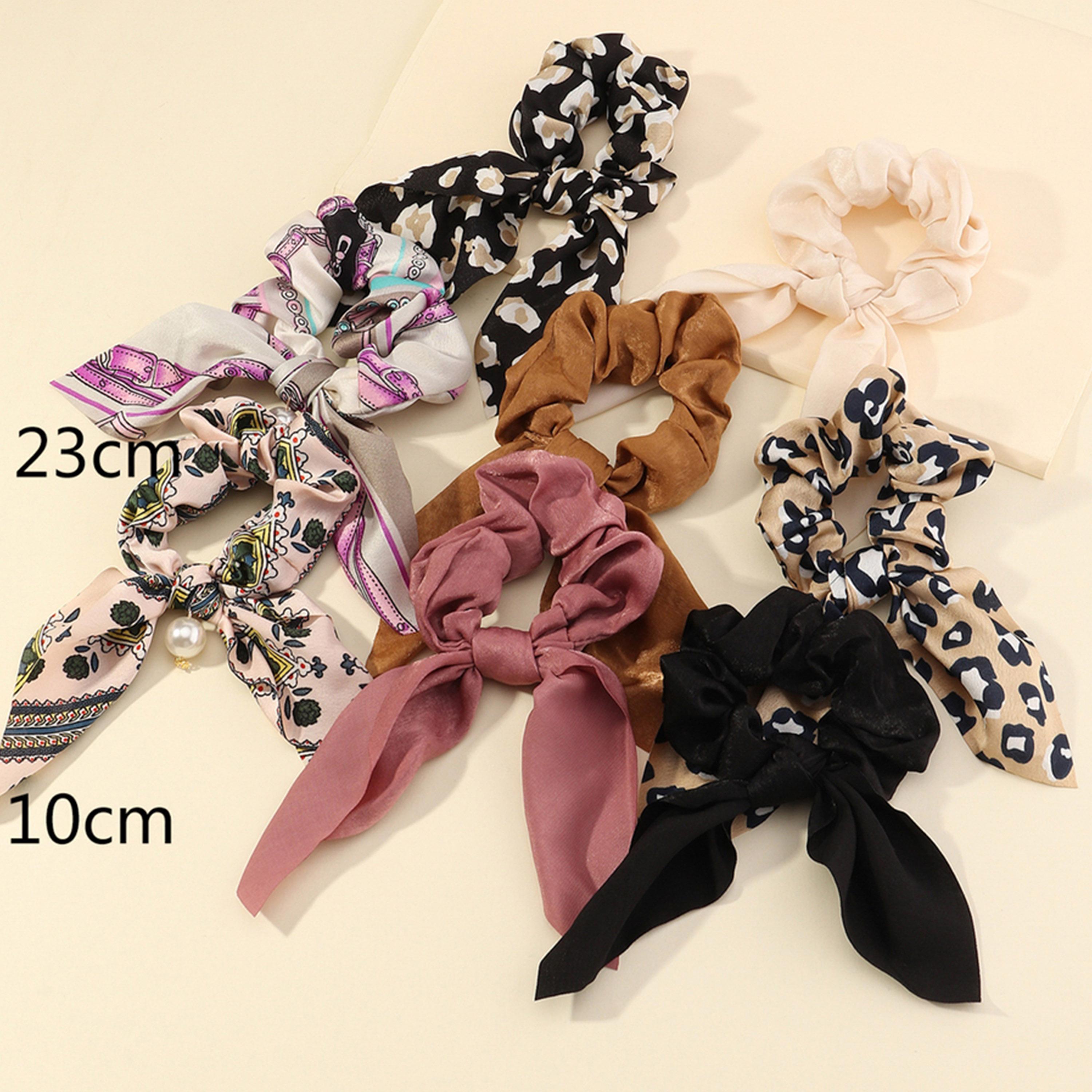 تيك تو - طقم 8 ربطات شعر على شكل فيونكة-women-hairaccessories-bands-image-3