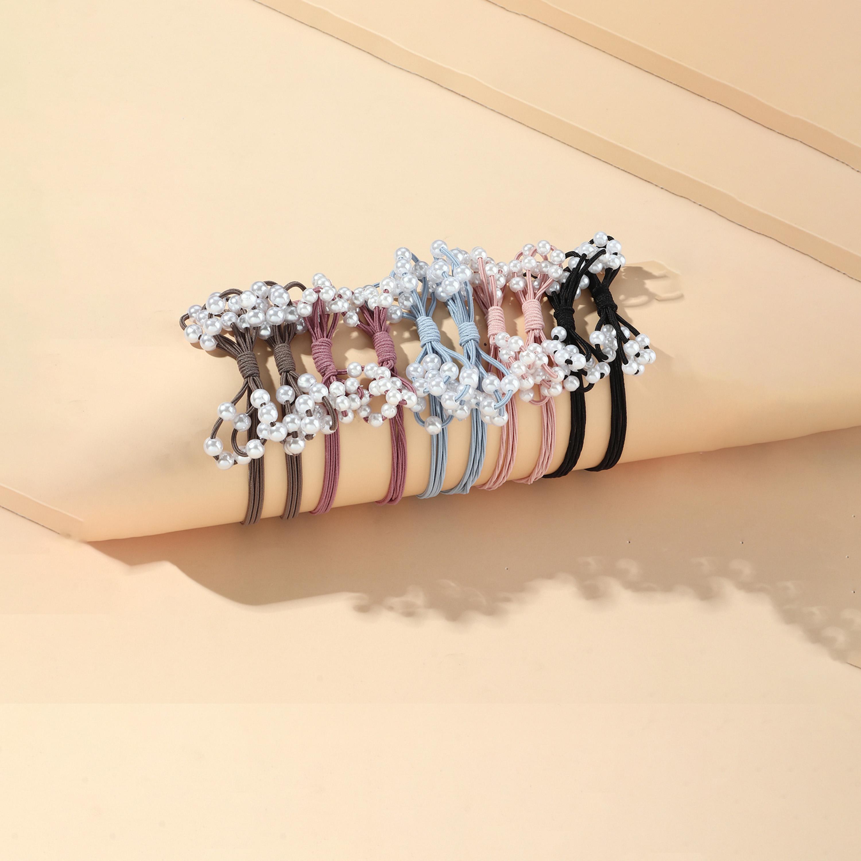 Take Two Set of 10 - Faux Pearl Hair Tie-women-hairaccessories-bands-image-4