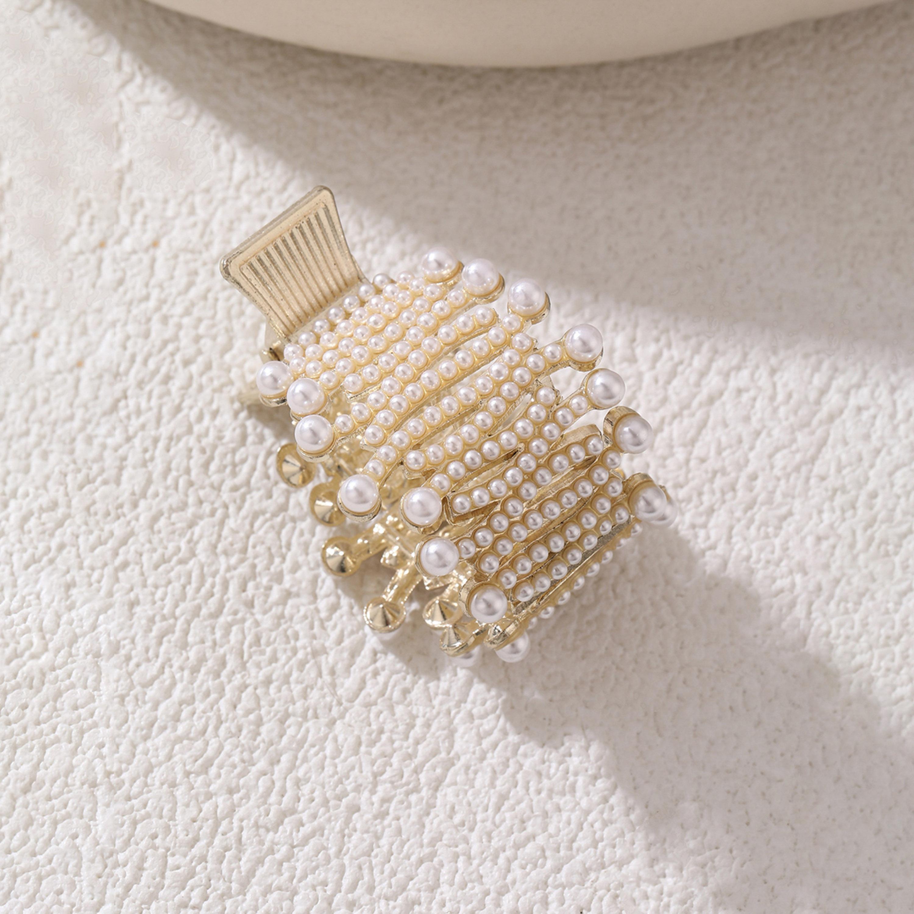 Take Two Faux Pearl Embellished Claw Clip-women-hairaccessories-clips-image-3