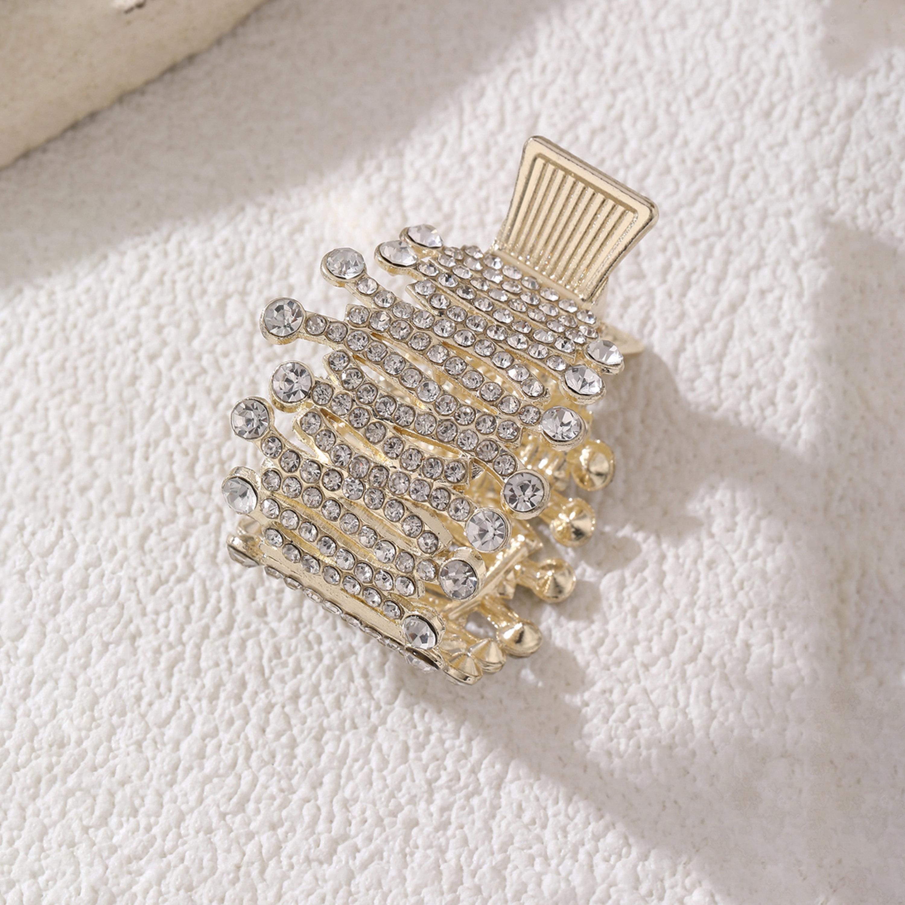تيك تو - مشبك شعر  مزين بأحجار الراين-women-hairaccessories-clips-image-3